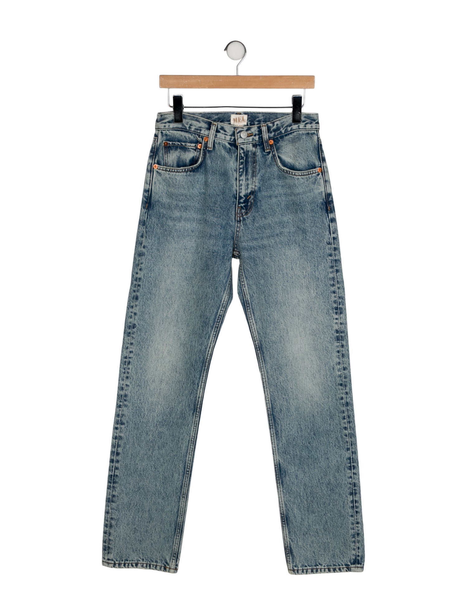 RE/DONE High-Rise Straight Leg Jeans