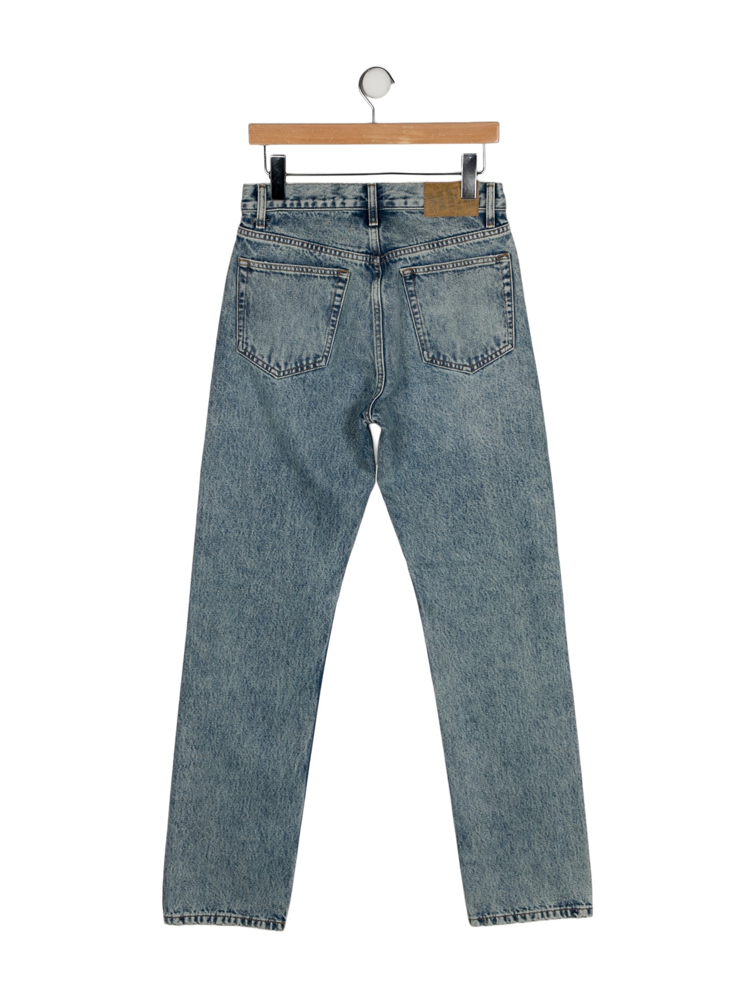 RE/DONE High-Rise Straight Leg Jeans