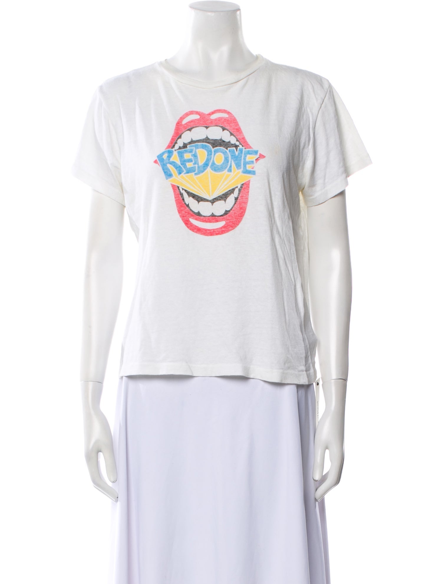 RE/DONE Graphic Print Crew Neck T-Shirt