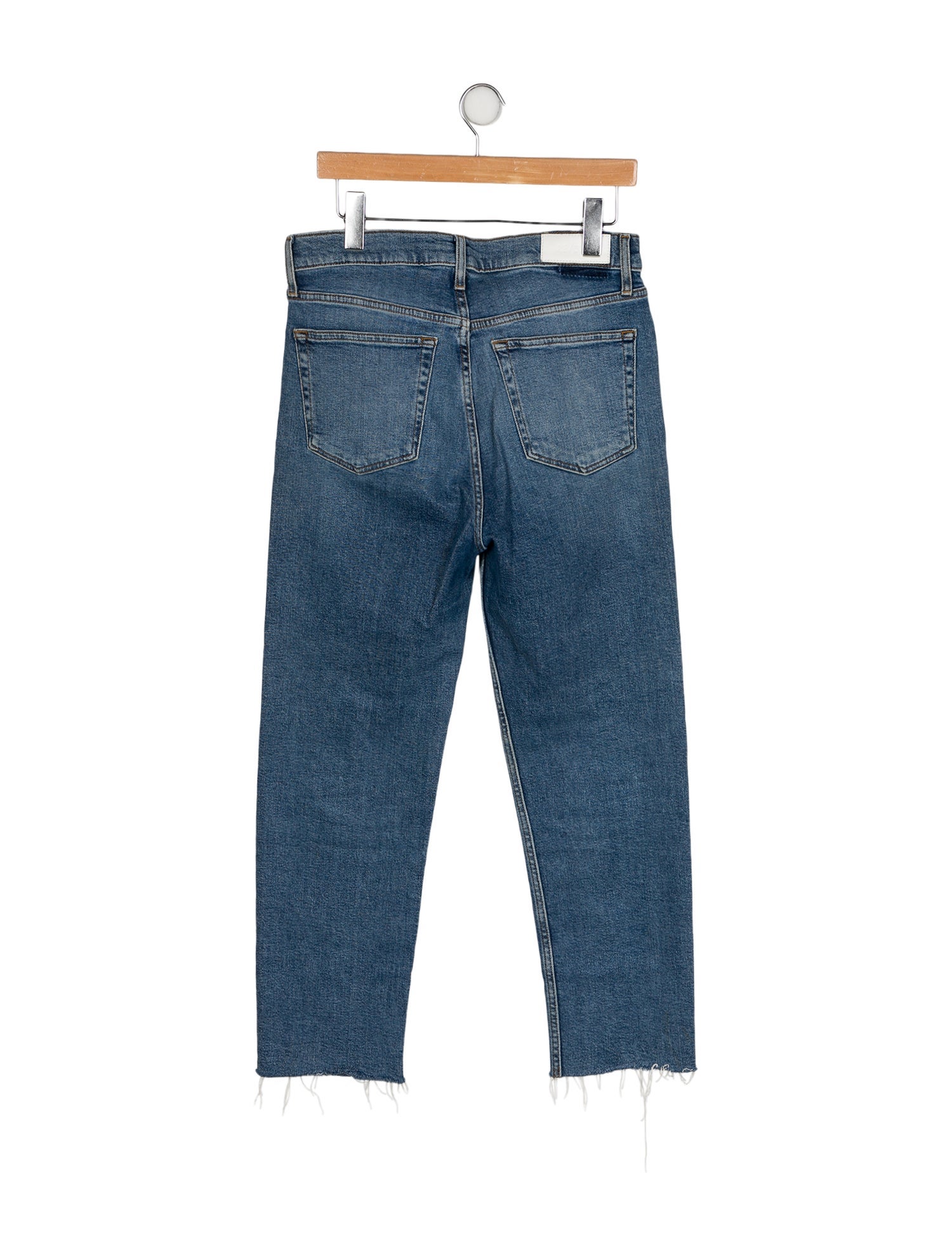 RE/DONE High-Rise Straight Leg Jeans