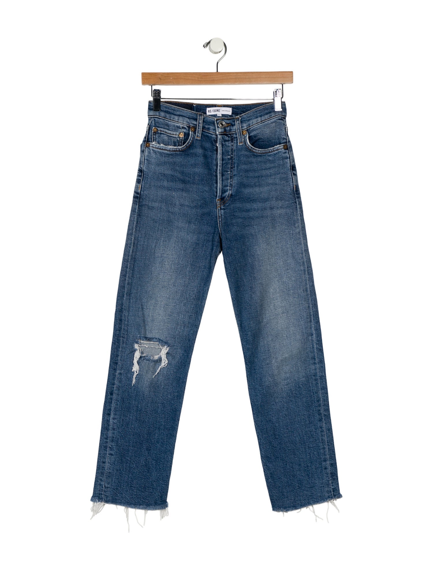 RE/DONE High-Rise Straight Leg Jeans