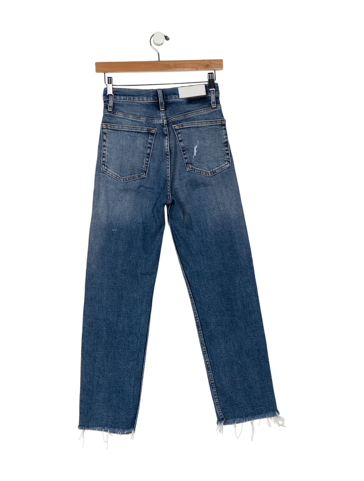 RE/DONE High-Rise Straight Leg Jeans
