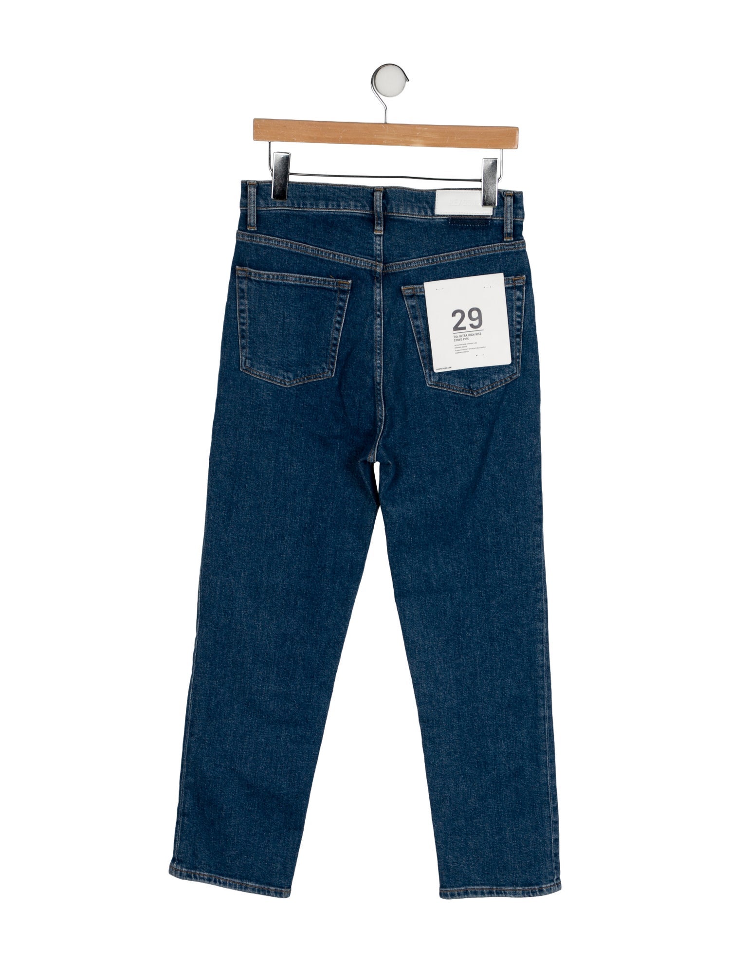 RE/DONE High-Rise Straight Leg Jeans