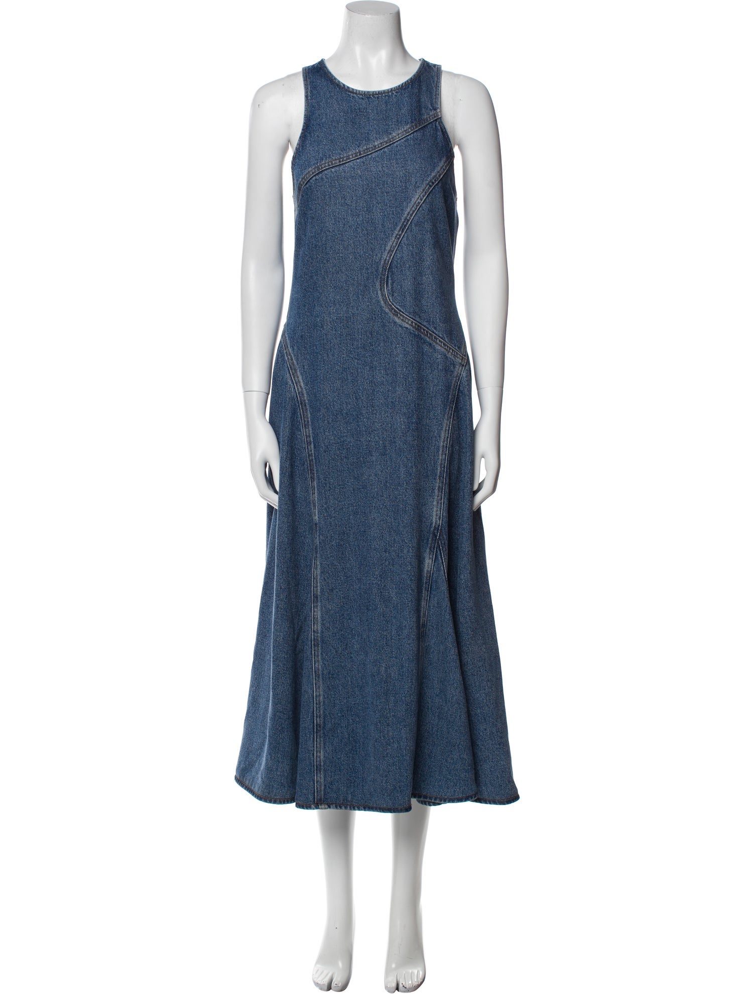 RE/DONE Crew Neck Long Dress