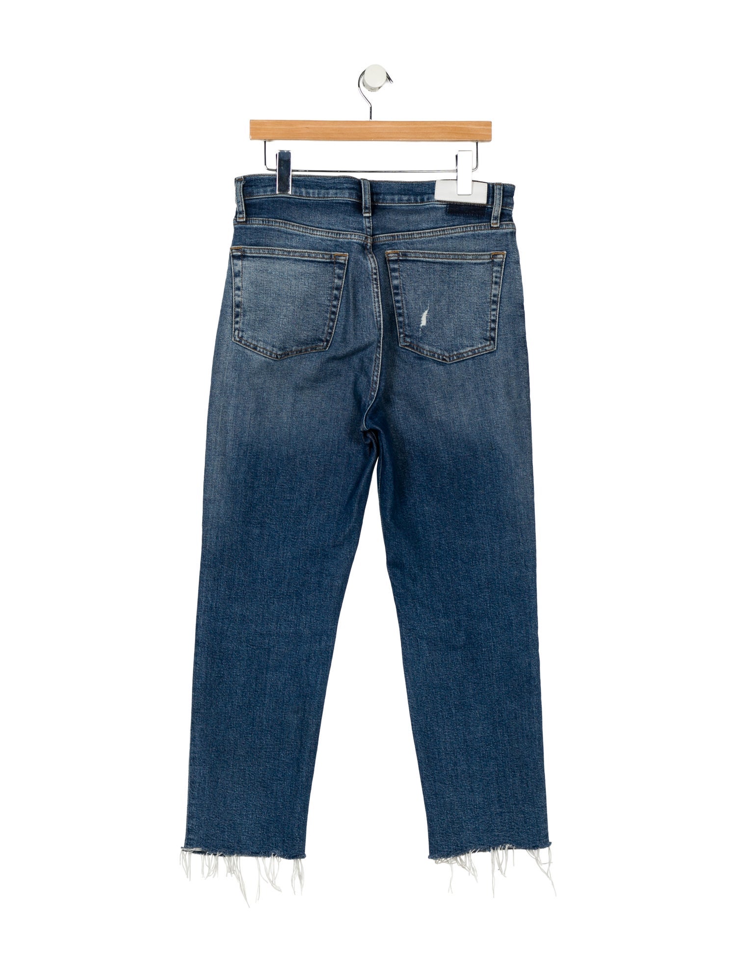 RE/DONE High-Rise Straight Leg Jeans