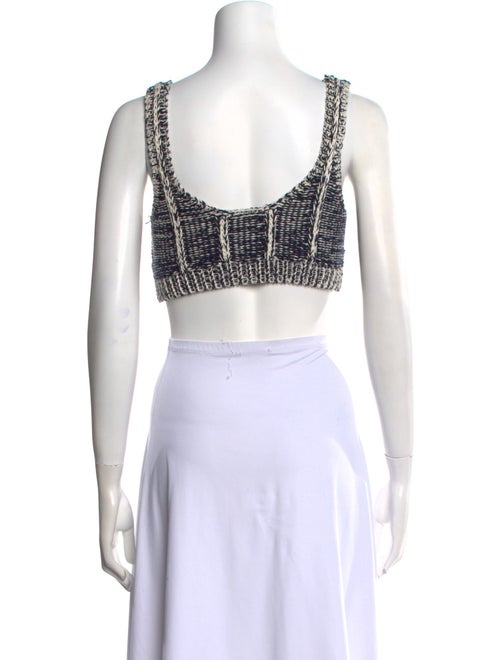 RE/DONE Printed Square Neckline Crop Top