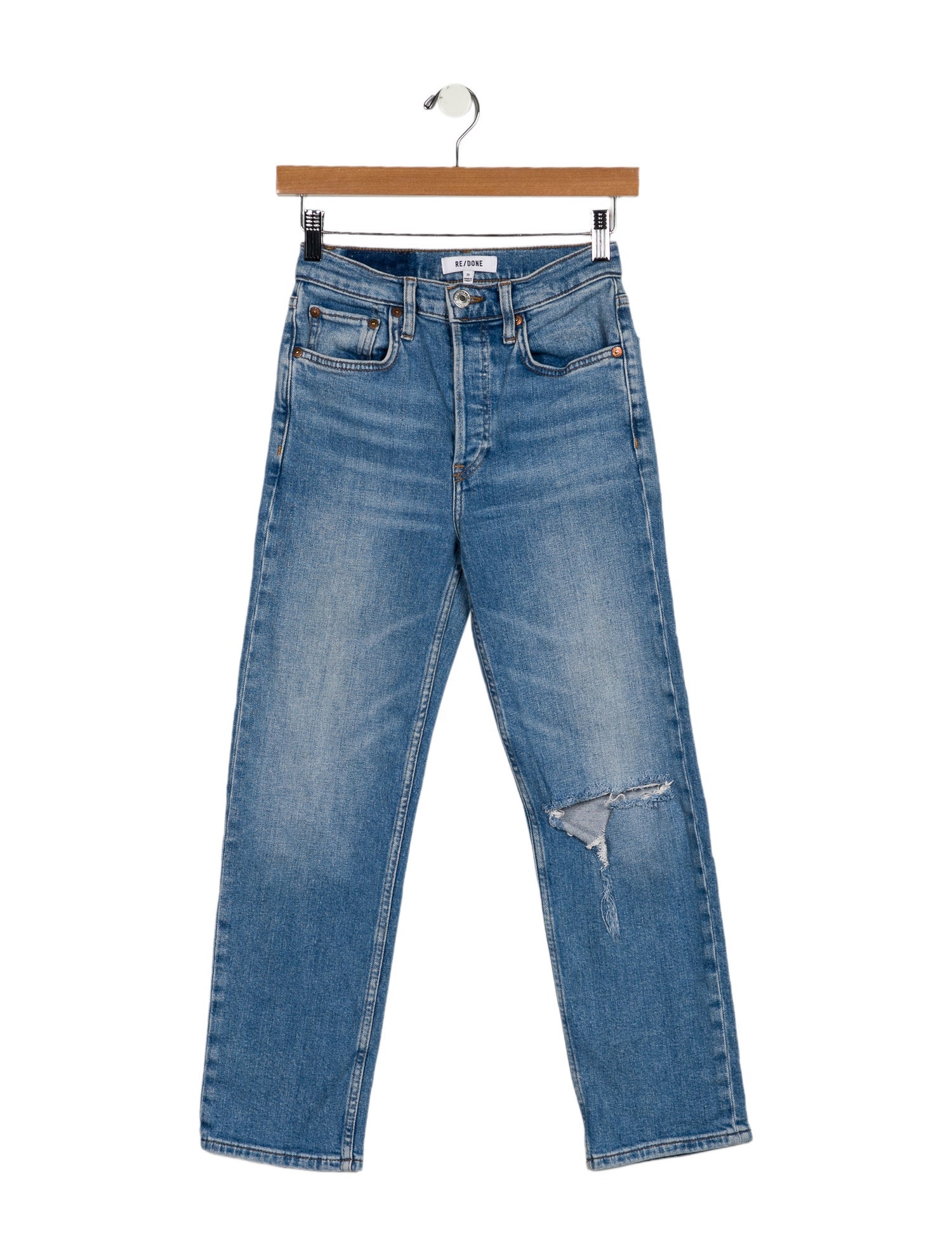 RE/DONE Mid-Rise Straight Leg Jeans