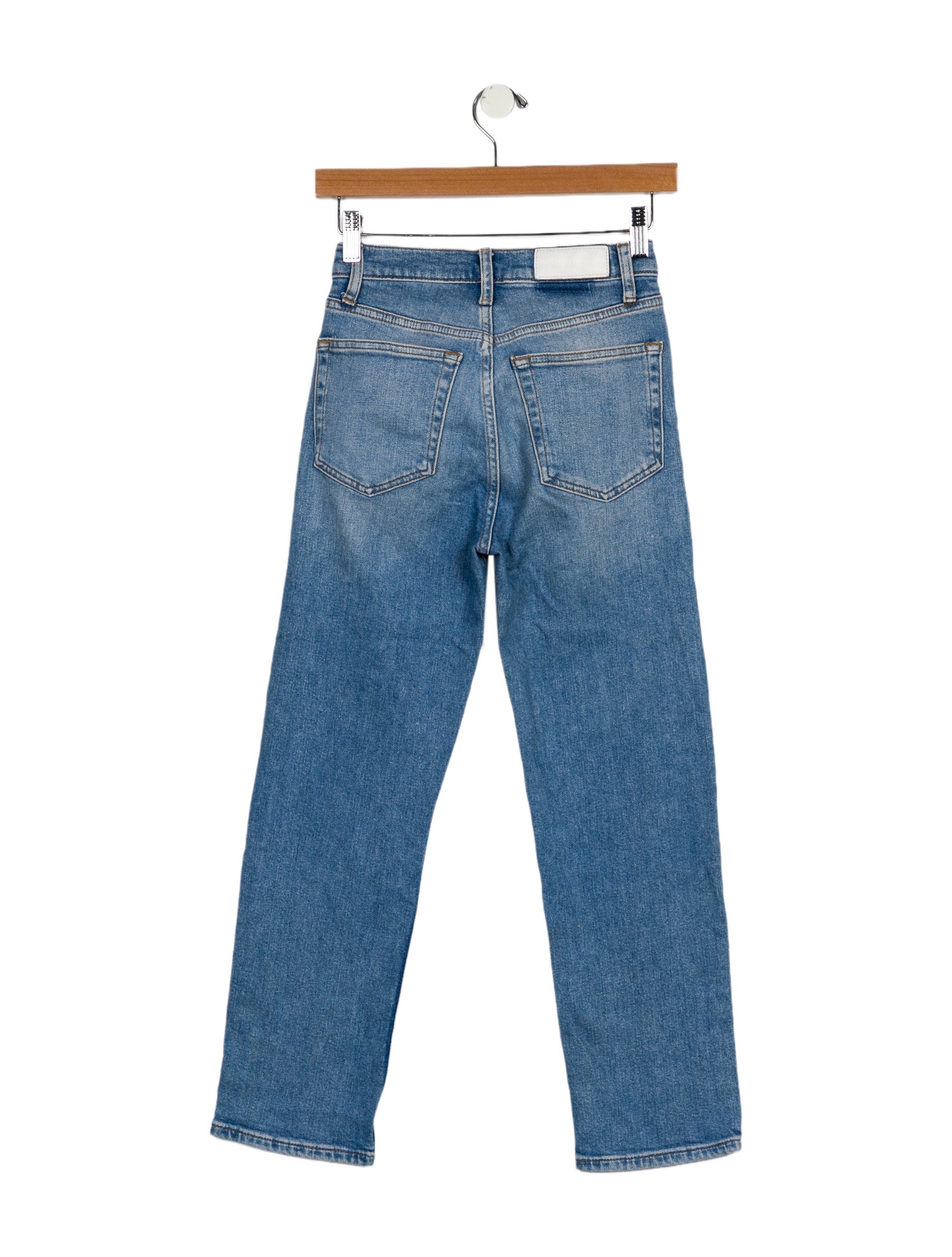 RE/DONE Mid-Rise Straight Leg Jeans
