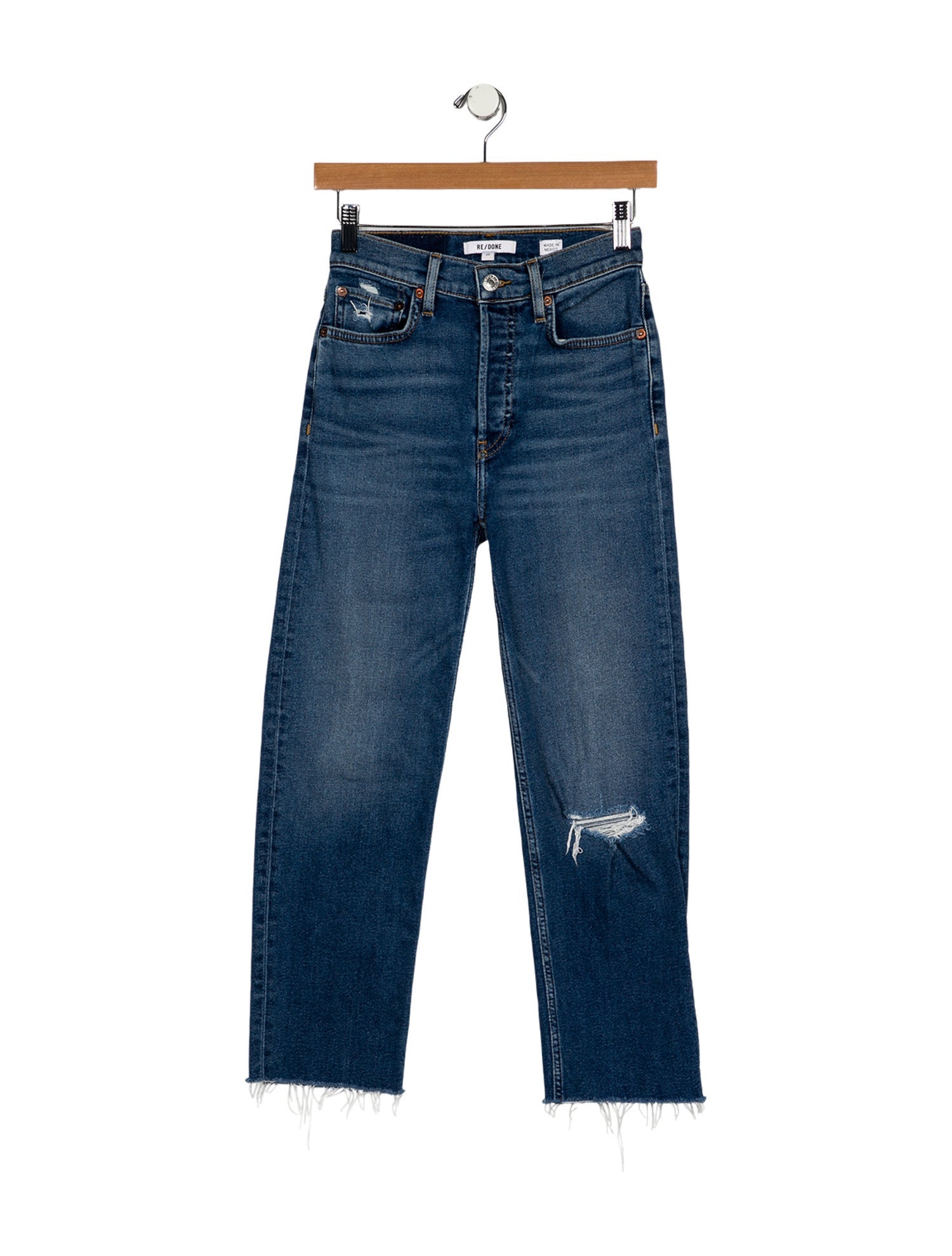 RE/DONE Mid-Rise Straight Leg Jeans