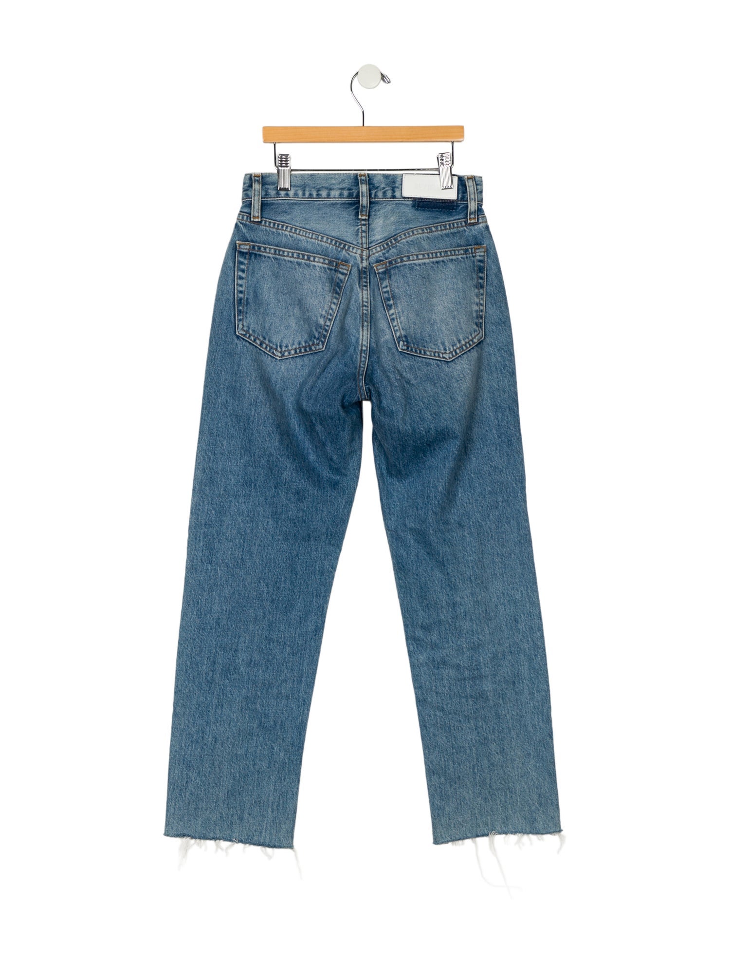 RE/DONE High-Rise Straight Leg Jeans