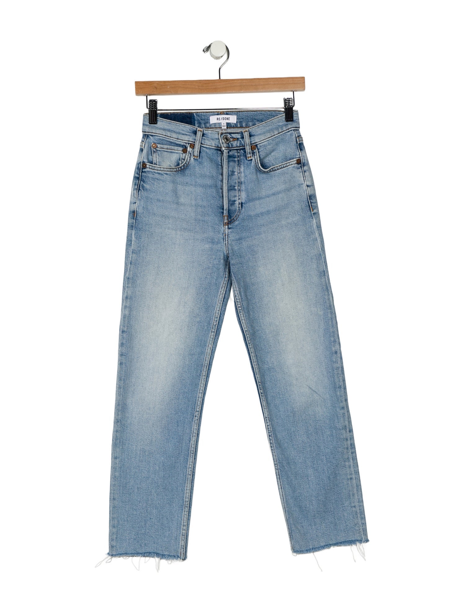 RE/DONE Mid-Rise Straight Leg Jeans