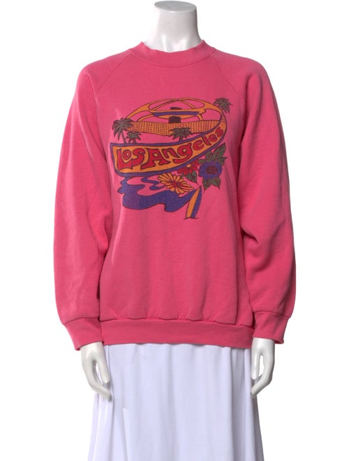 RE/DONE Graphic Print Crew Neck Sweatshirt