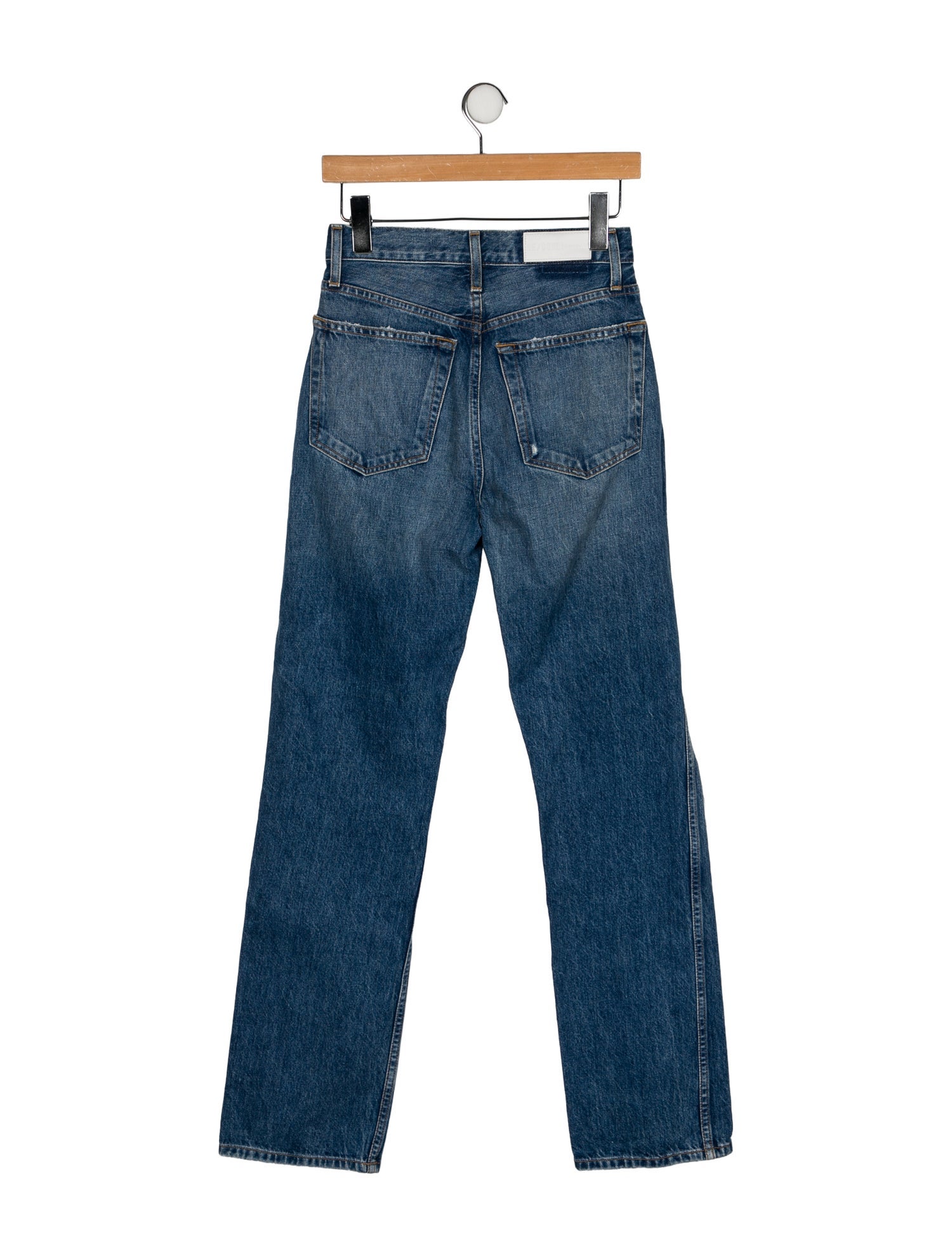RE/DONE High-Rise Straight Leg Jeans