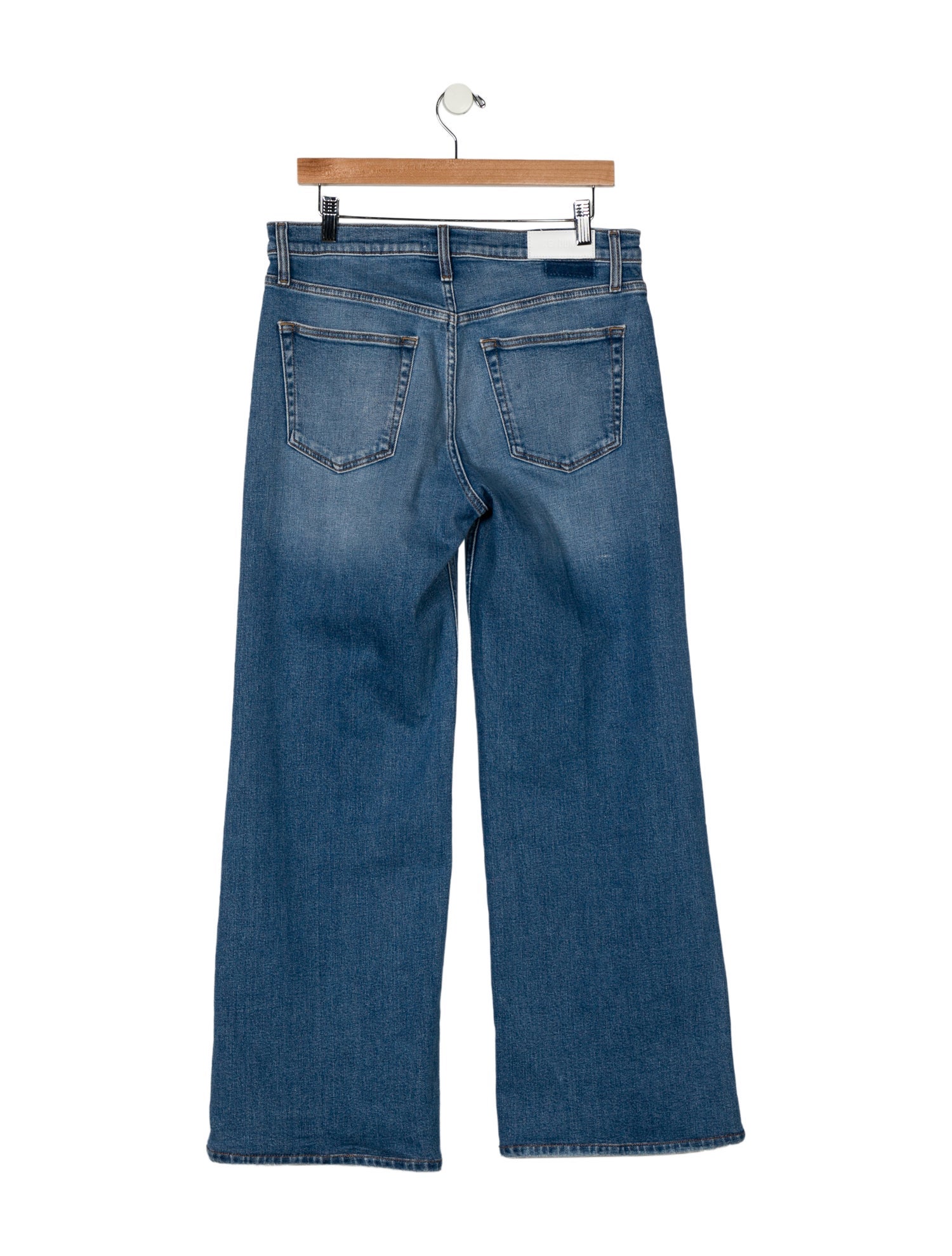 RE/DONE Mid-Rise Wide Leg Jeans