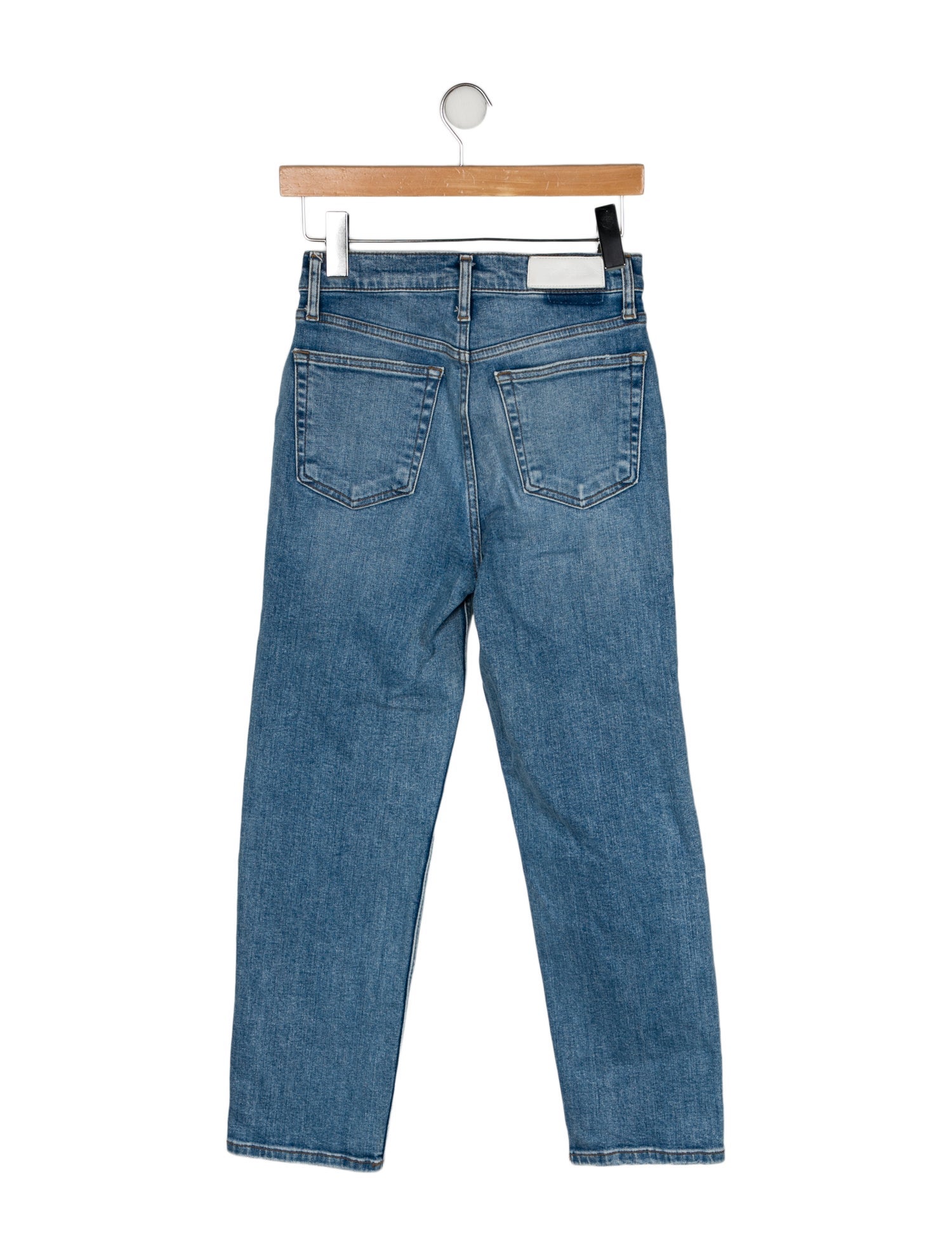 RE/DONE High-Rise Straight Leg Jeans