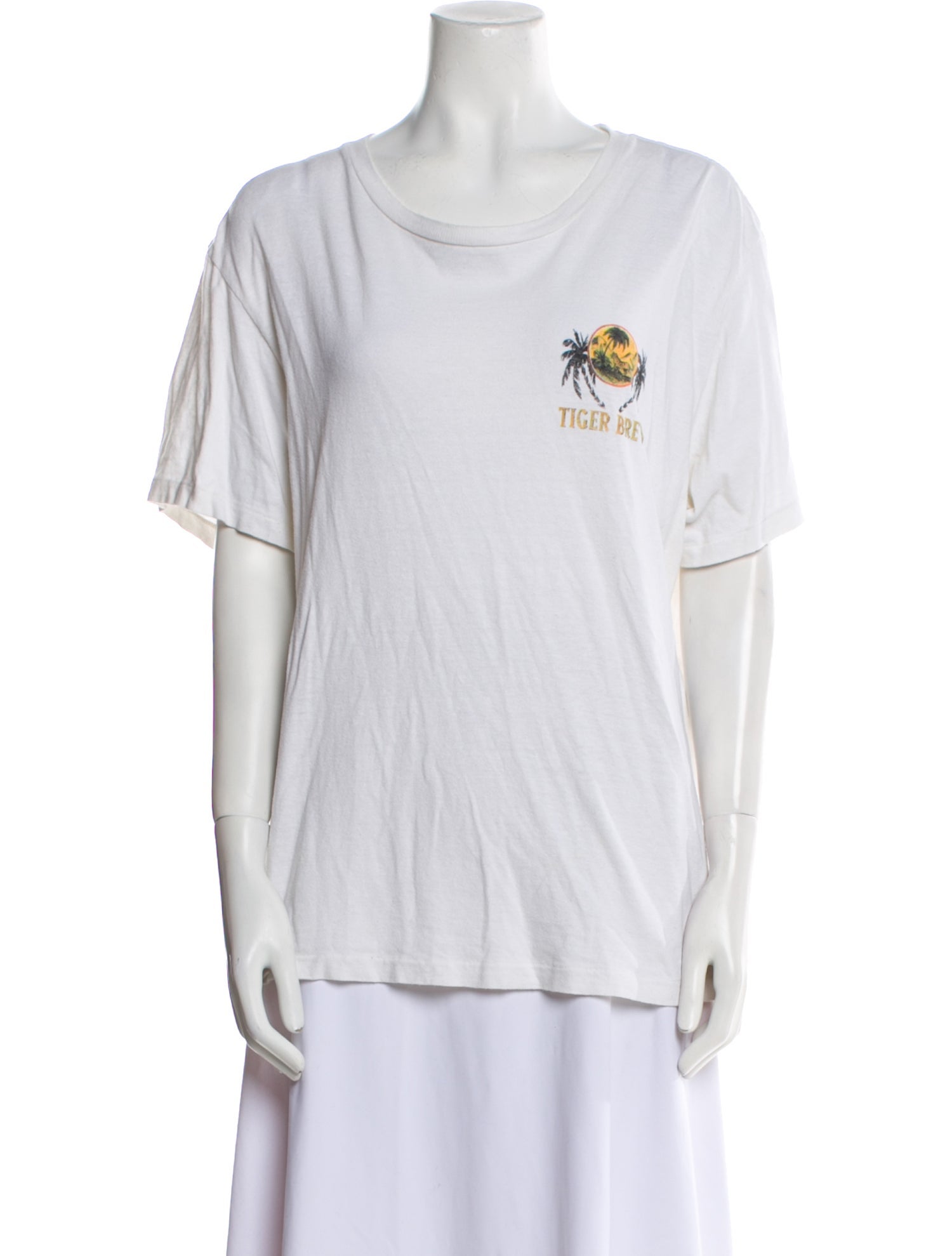 RE/DONE Graphic Print Crew Neck T-Shirt