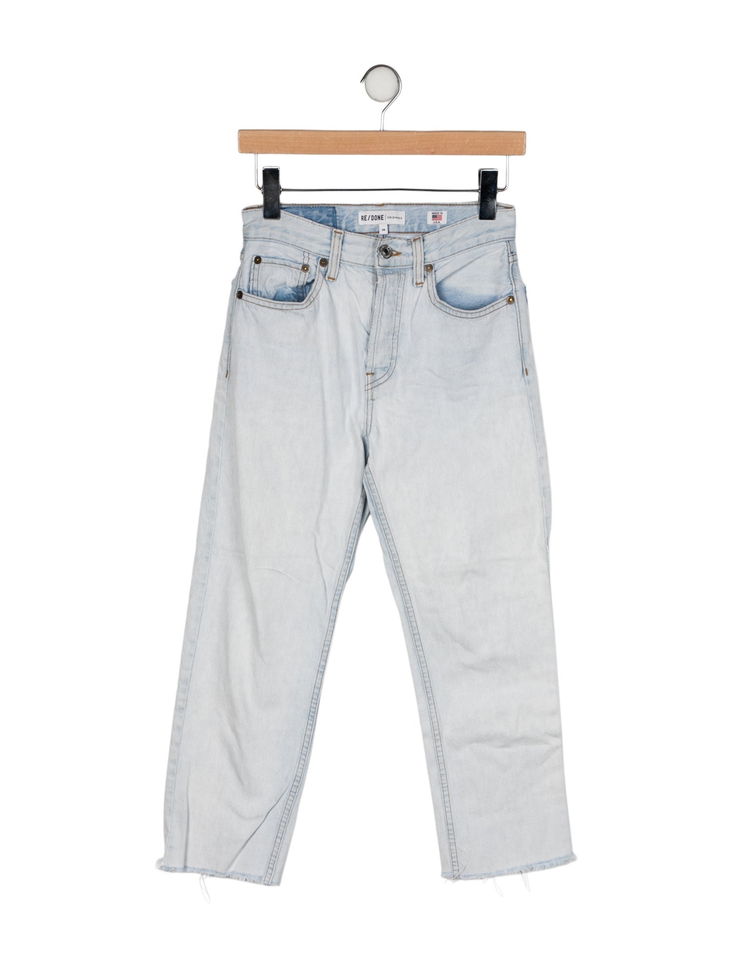 RE/DONE Mid-Rise Straight Leg Jeans