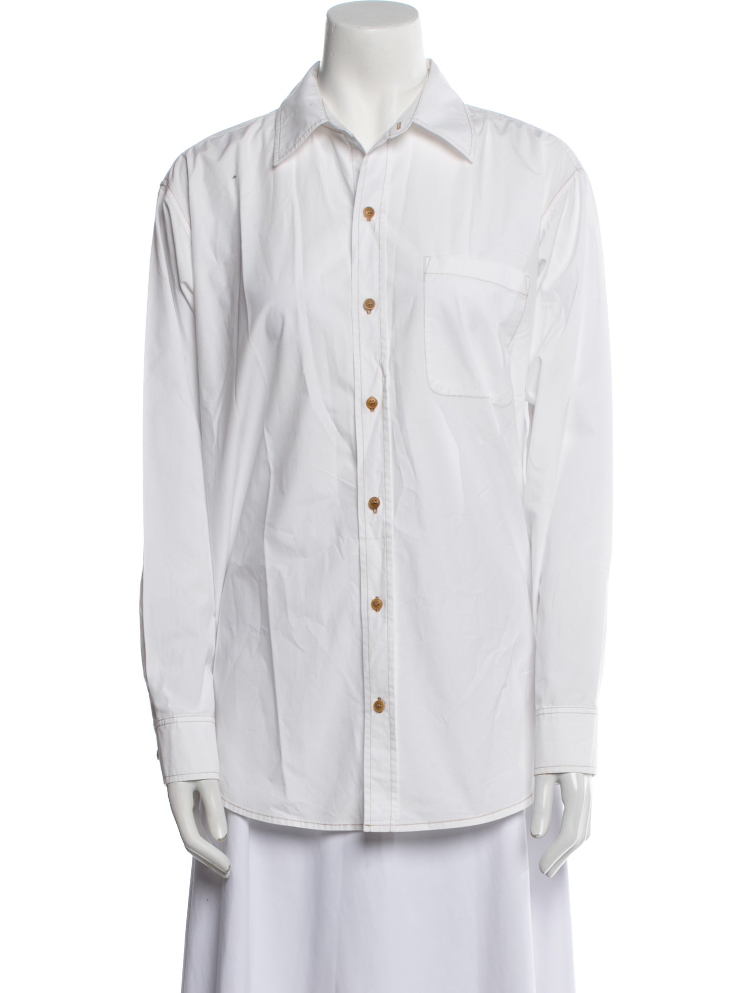 RE/DONE Long Sleeve Button-Up Top
