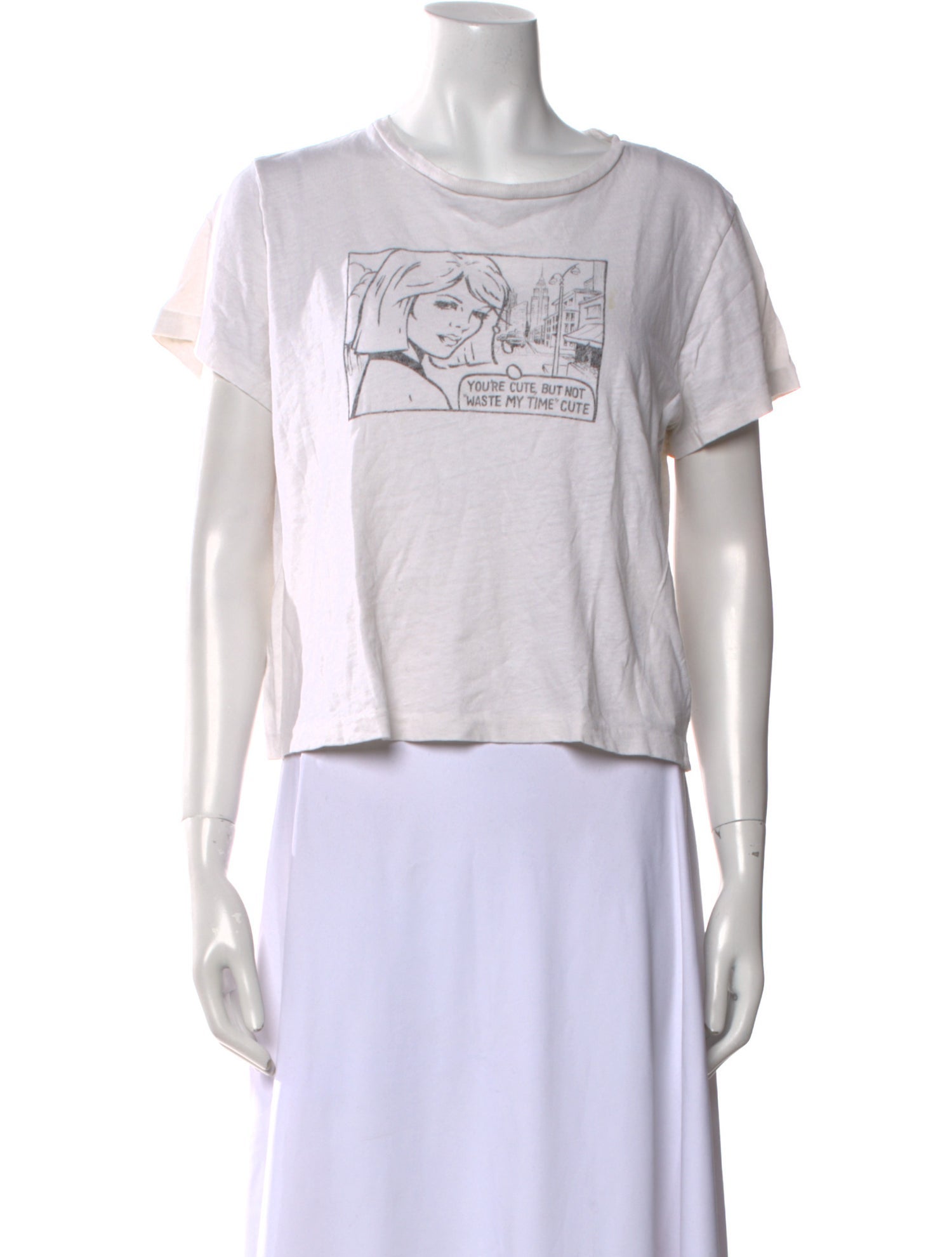 RE/DONE Graphic Print Crew Neck T-Shirt