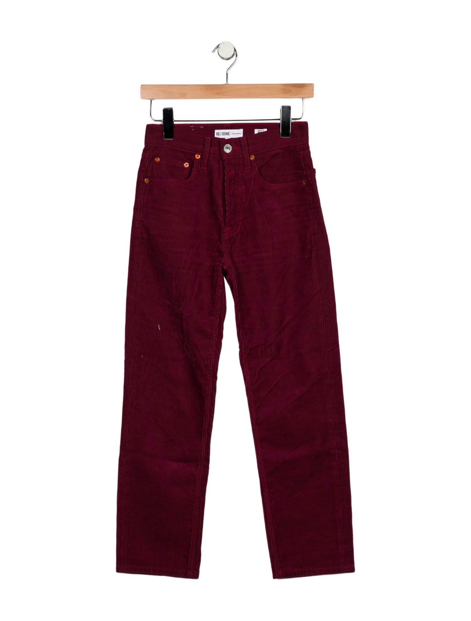 RE/DONE Mid-Rise Straight Leg Jeans