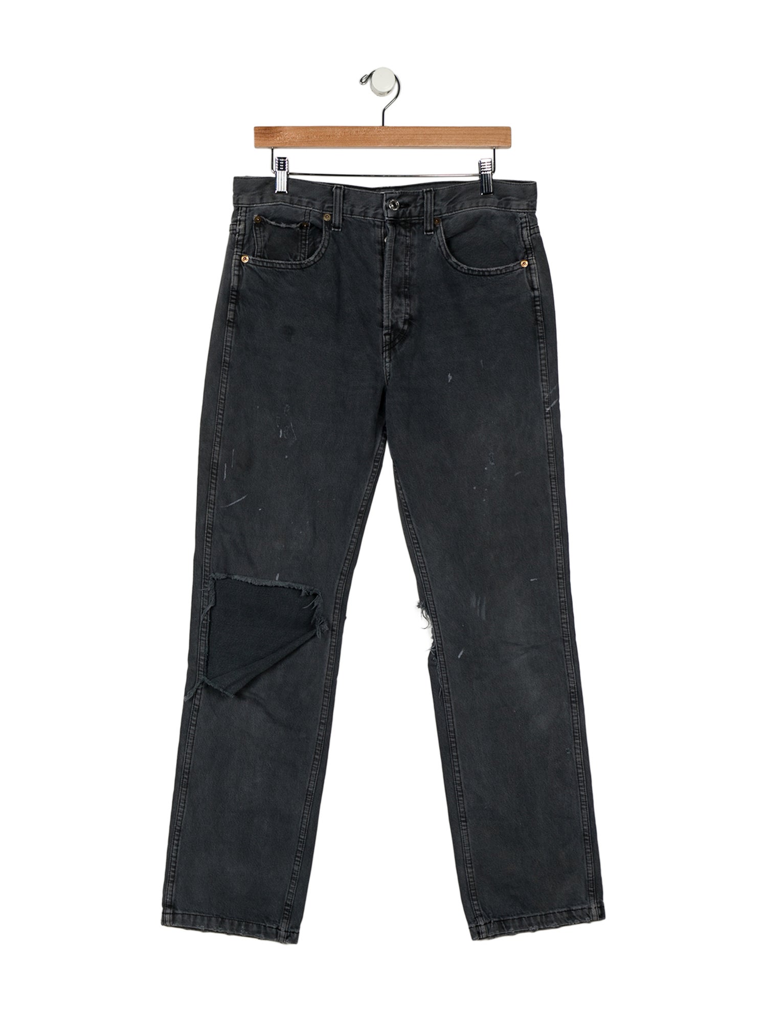 RE/DONE High-Rise Straight Leg Jeans