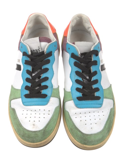 RE/DONE Leather Printed Sneakers