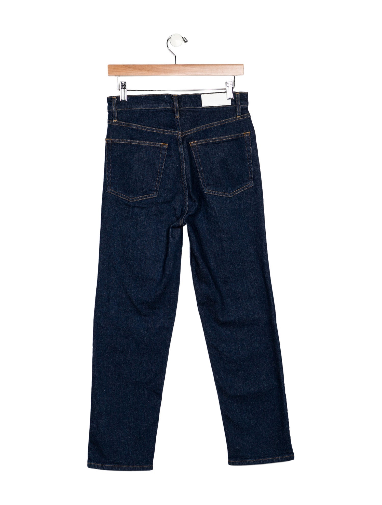 RE/DONE High-Rise Straight Leg Jeans
