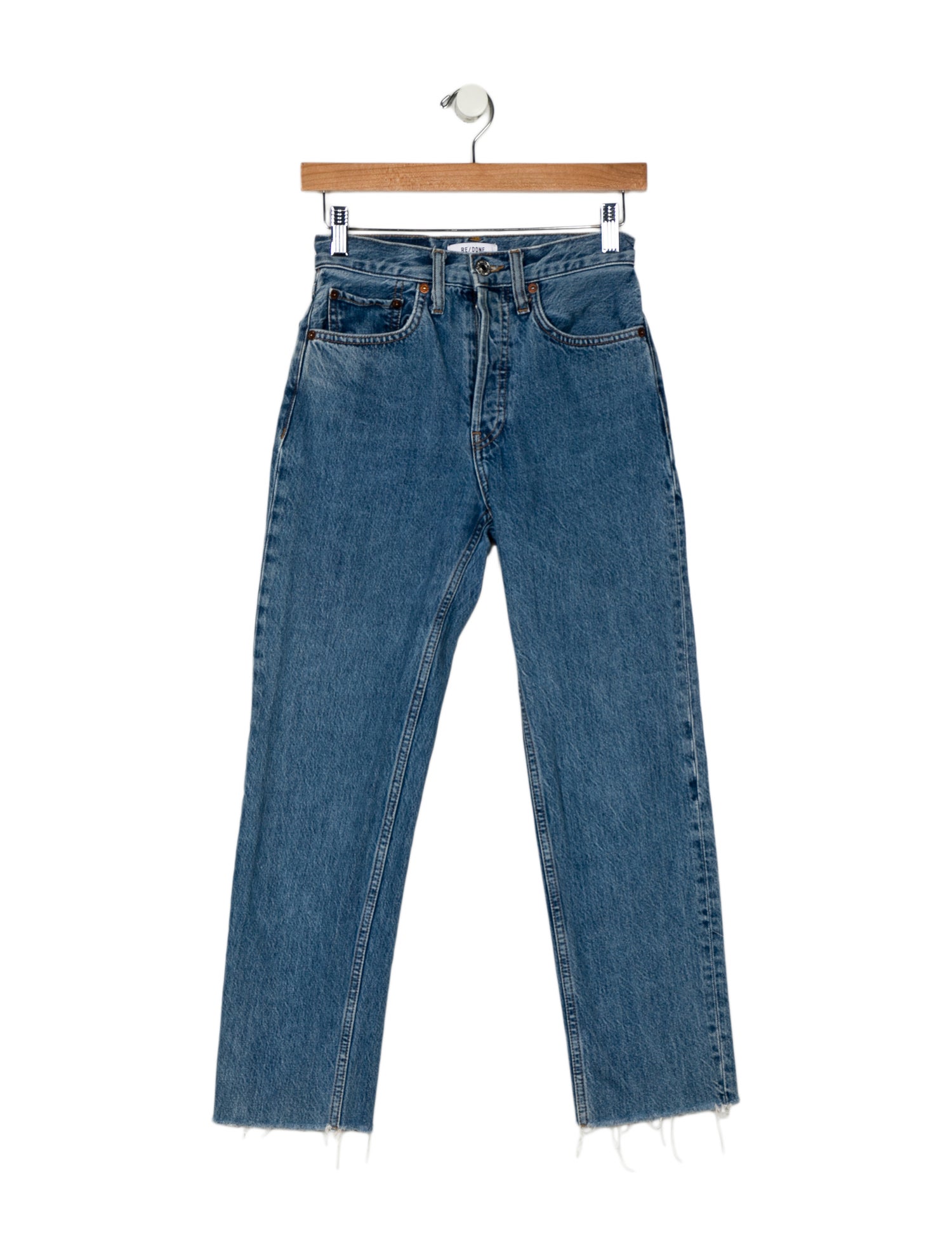 RE/DONE Mid-Rise Straight Leg Jeans