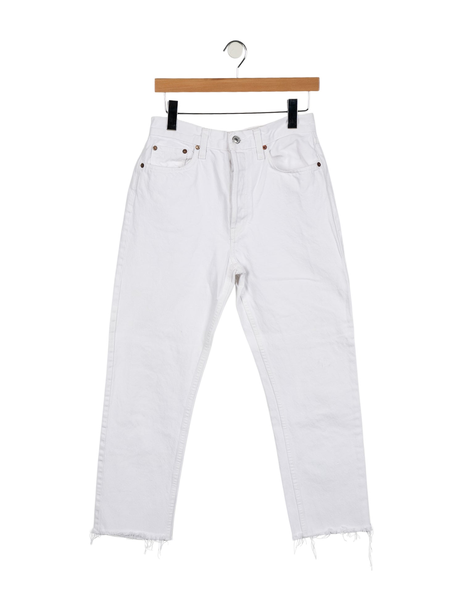 RE/DONE High-Rise Straight Leg Jeans