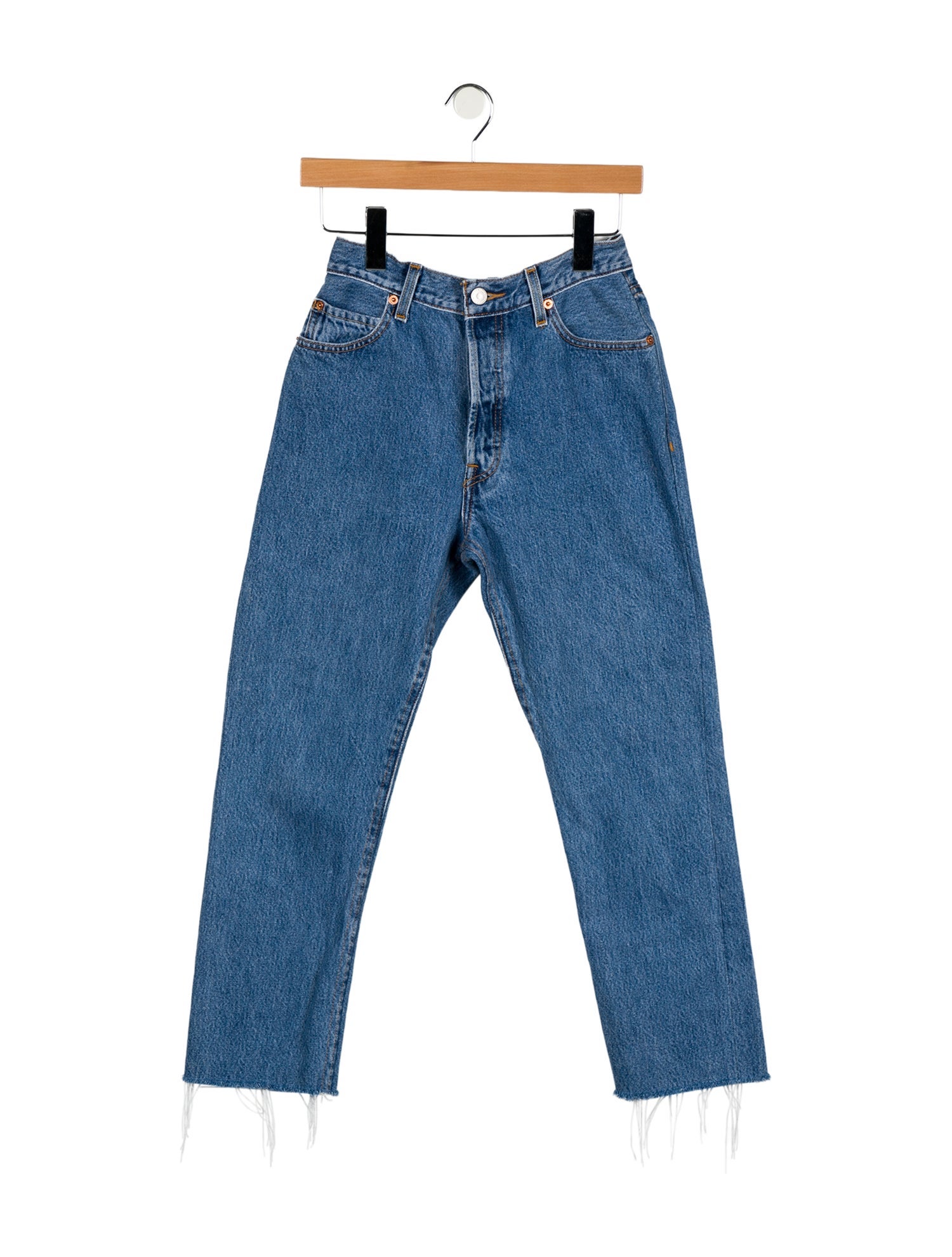 RE/DONE Mid-Rise Straight Leg Jeans