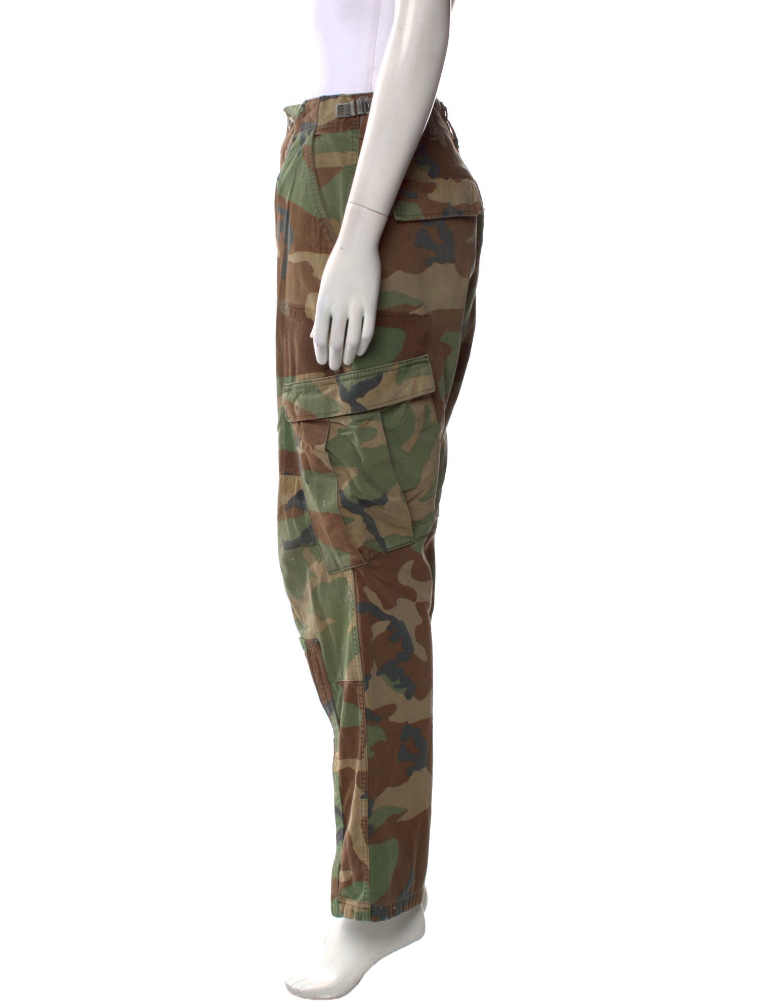 RE/DONE Camouflage Print Straight Leg Pants