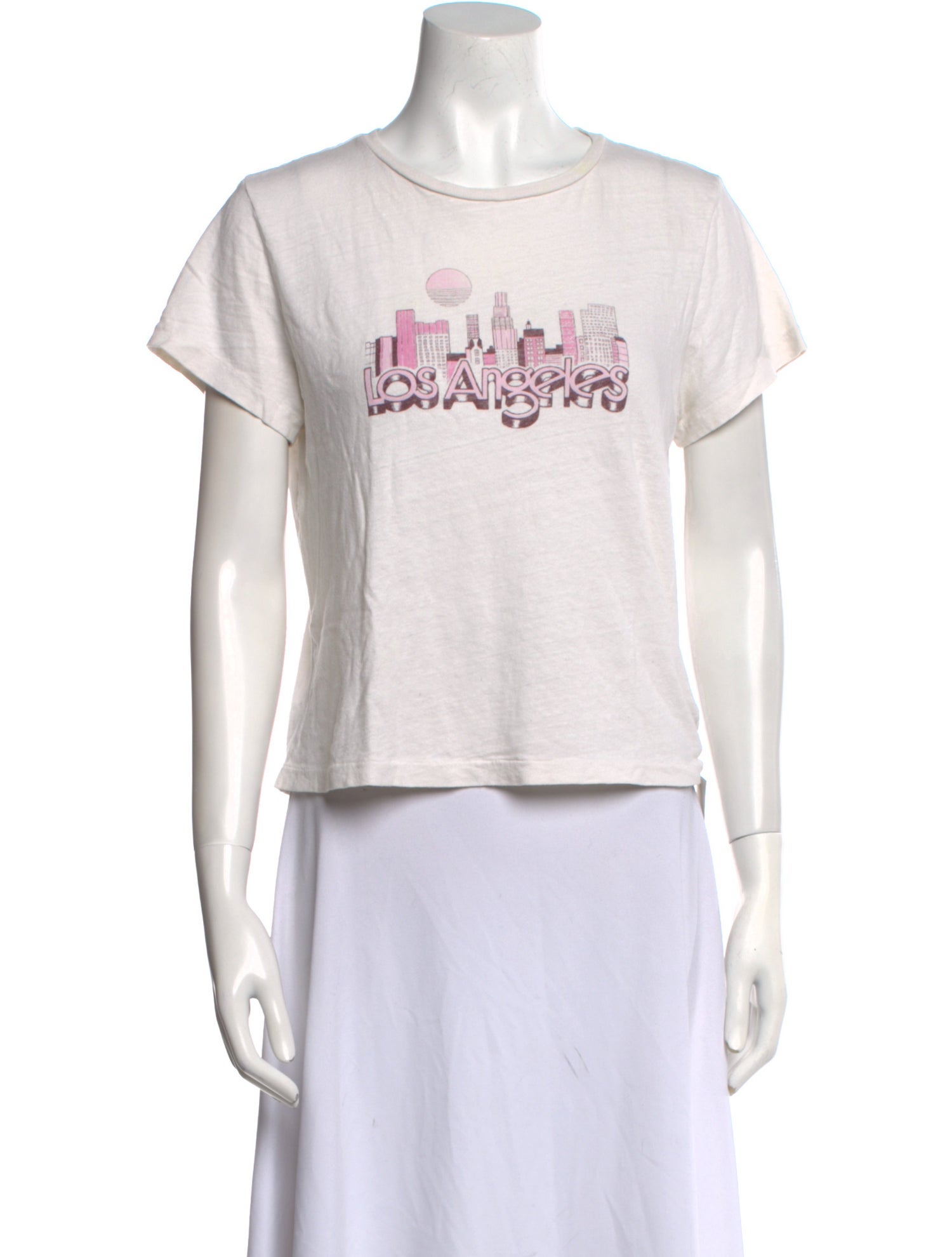 RE/DONE Graphic Print Crew Neck T-Shirt