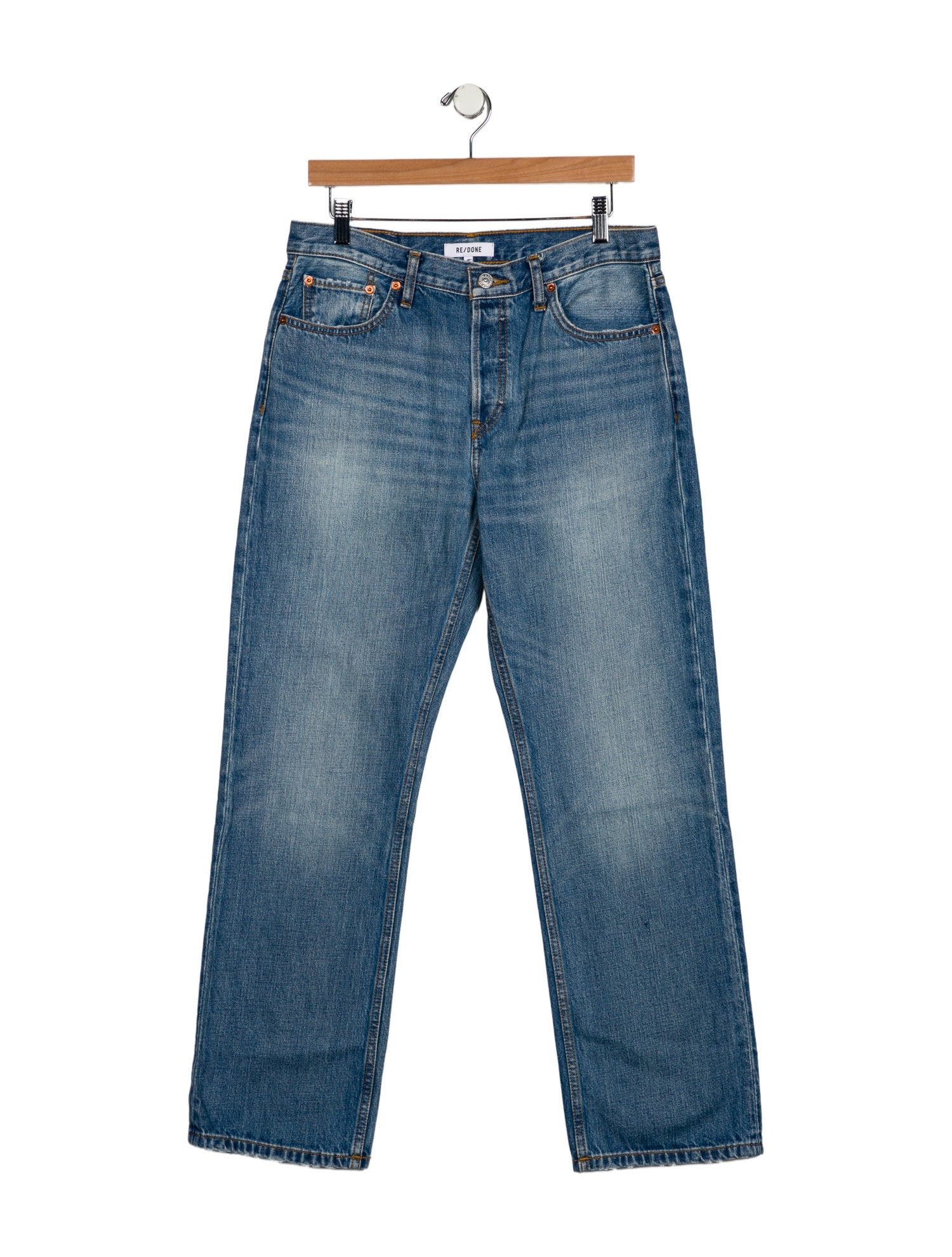 RE/DONE Mid-Rise Wide Leg Jeans
