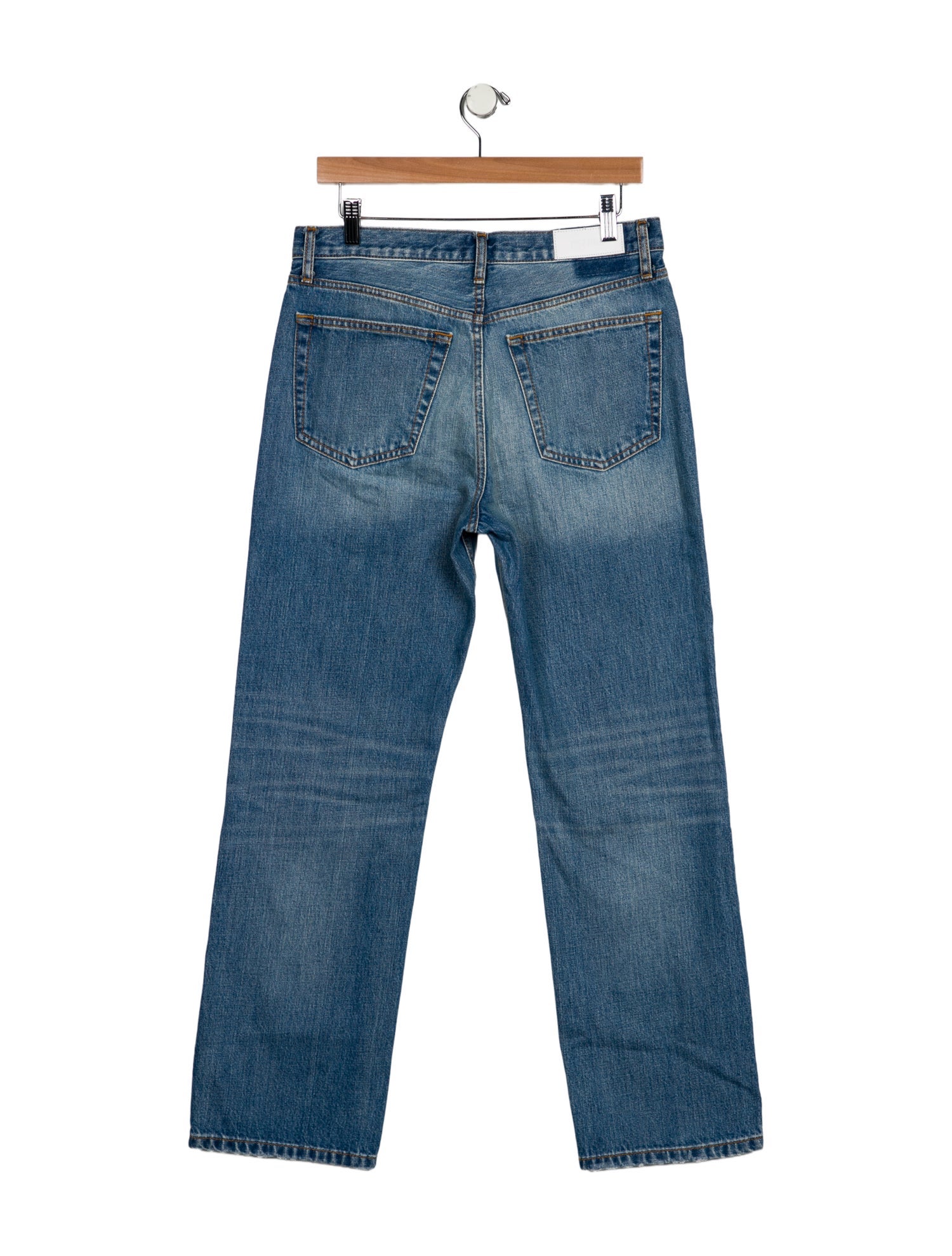 RE/DONE Mid-Rise Wide Leg Jeans