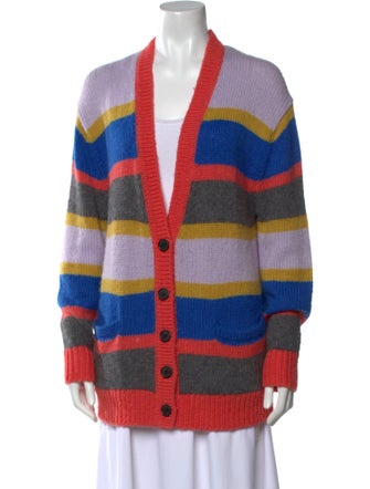 RE/DONE Striped Open Front Sweater
