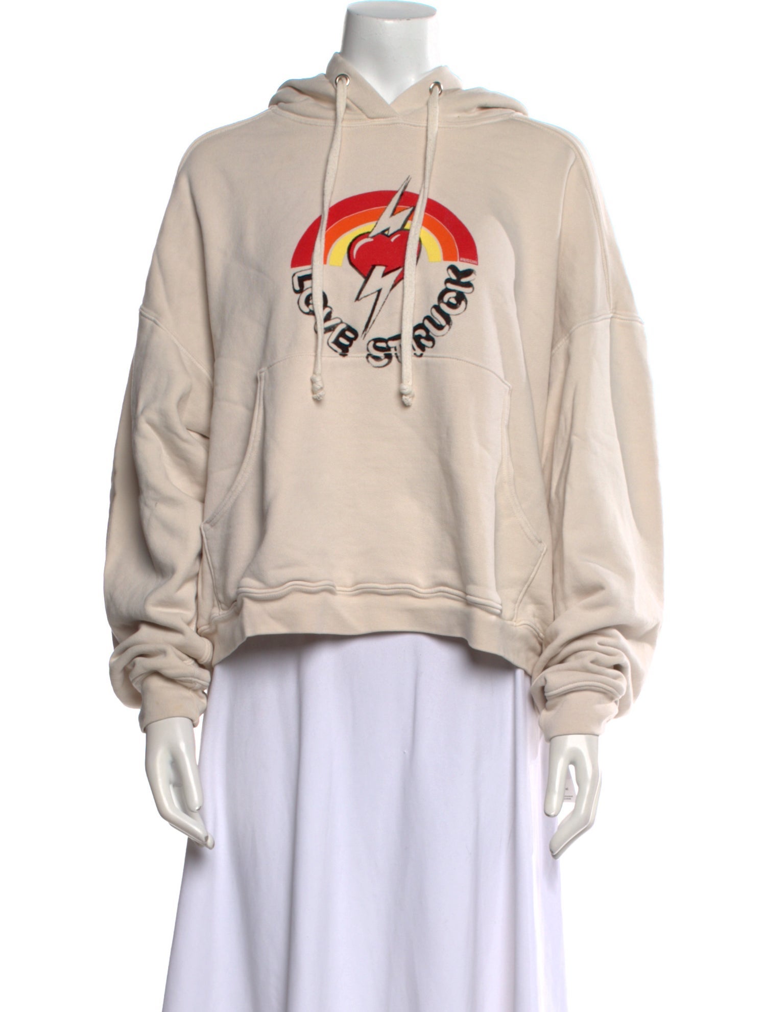 RE/DONE Graphic Print Crew Neck Sweatshirt