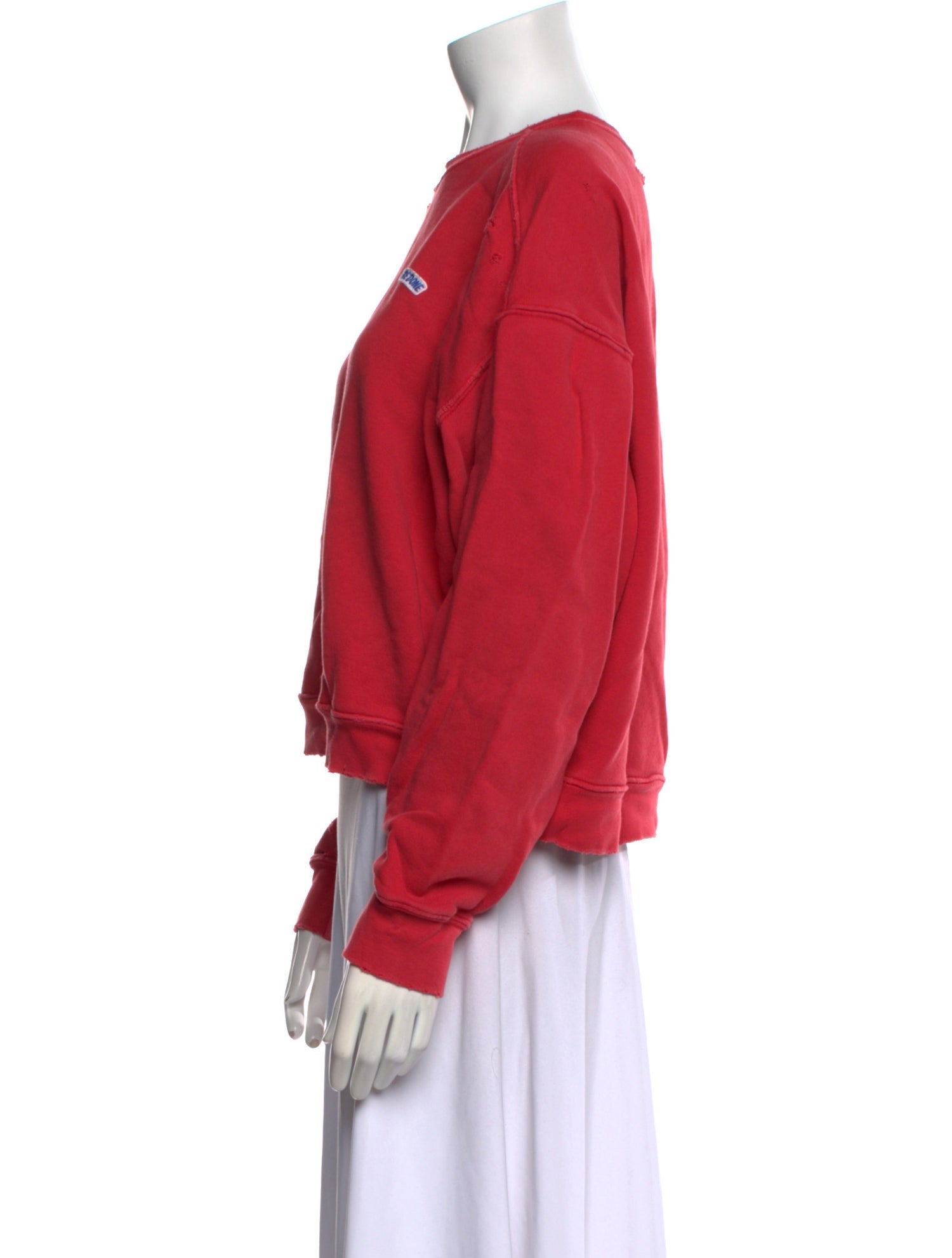 RE/DONE Bateau Neckline Long Sleeve Sweatshirt