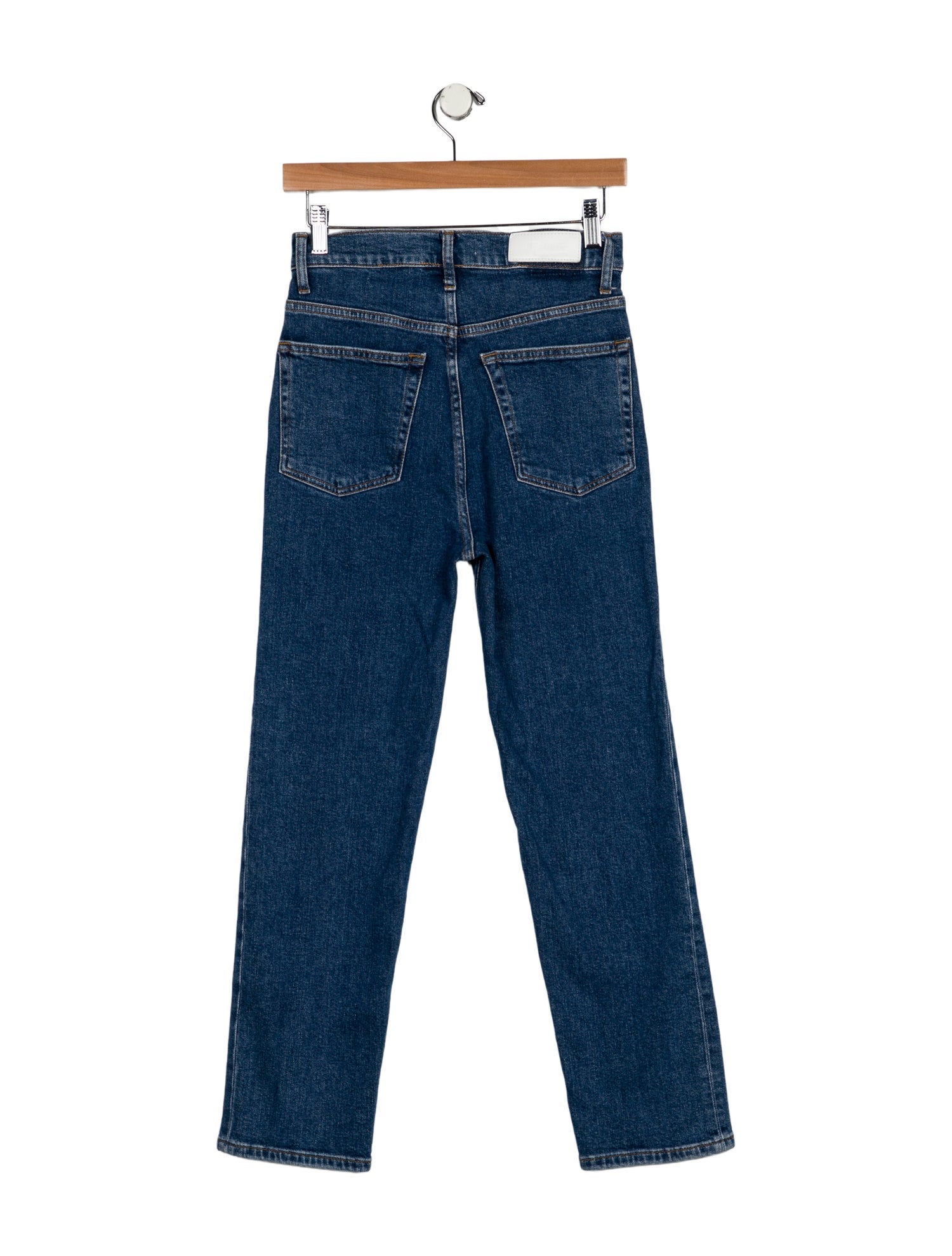 RE/DONE High-Rise Straight Leg Jeans
