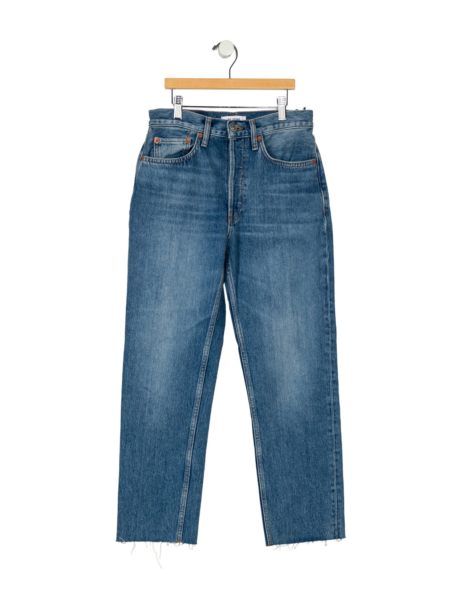RE/DONE Mid-Rise Straight Leg Jeans w/ Tags