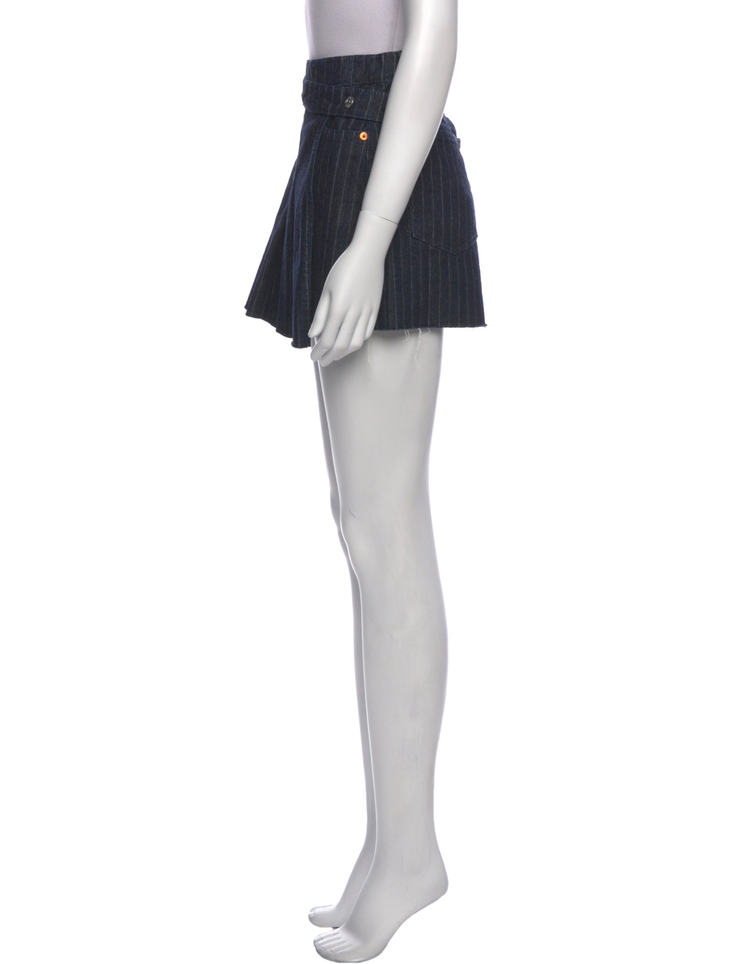 RE/DONE Distressed Accents Mini Skirt