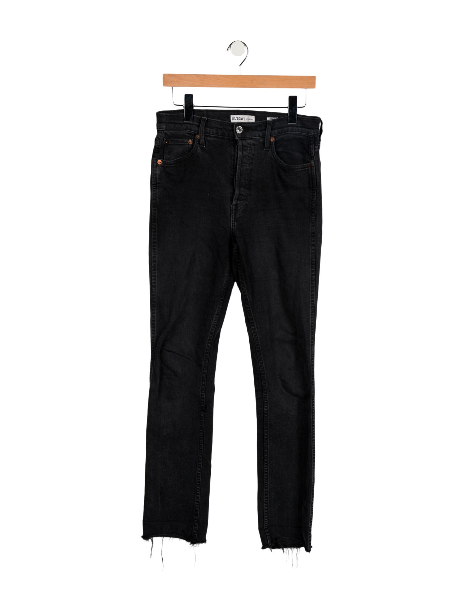 RE/DONE Mid-Rise Straight Leg Jeans