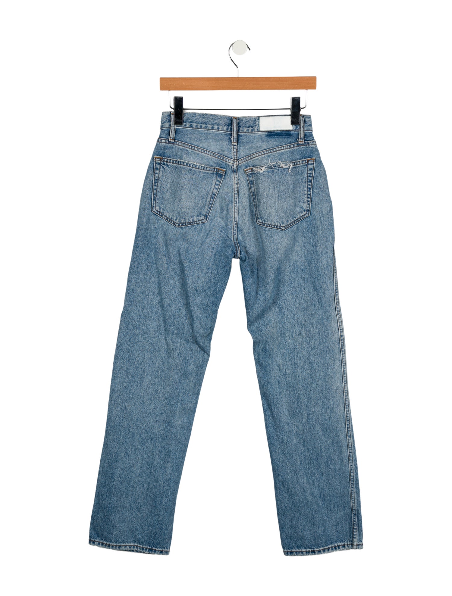 RE/DONE Mid-Rise Straight Leg Jeans
