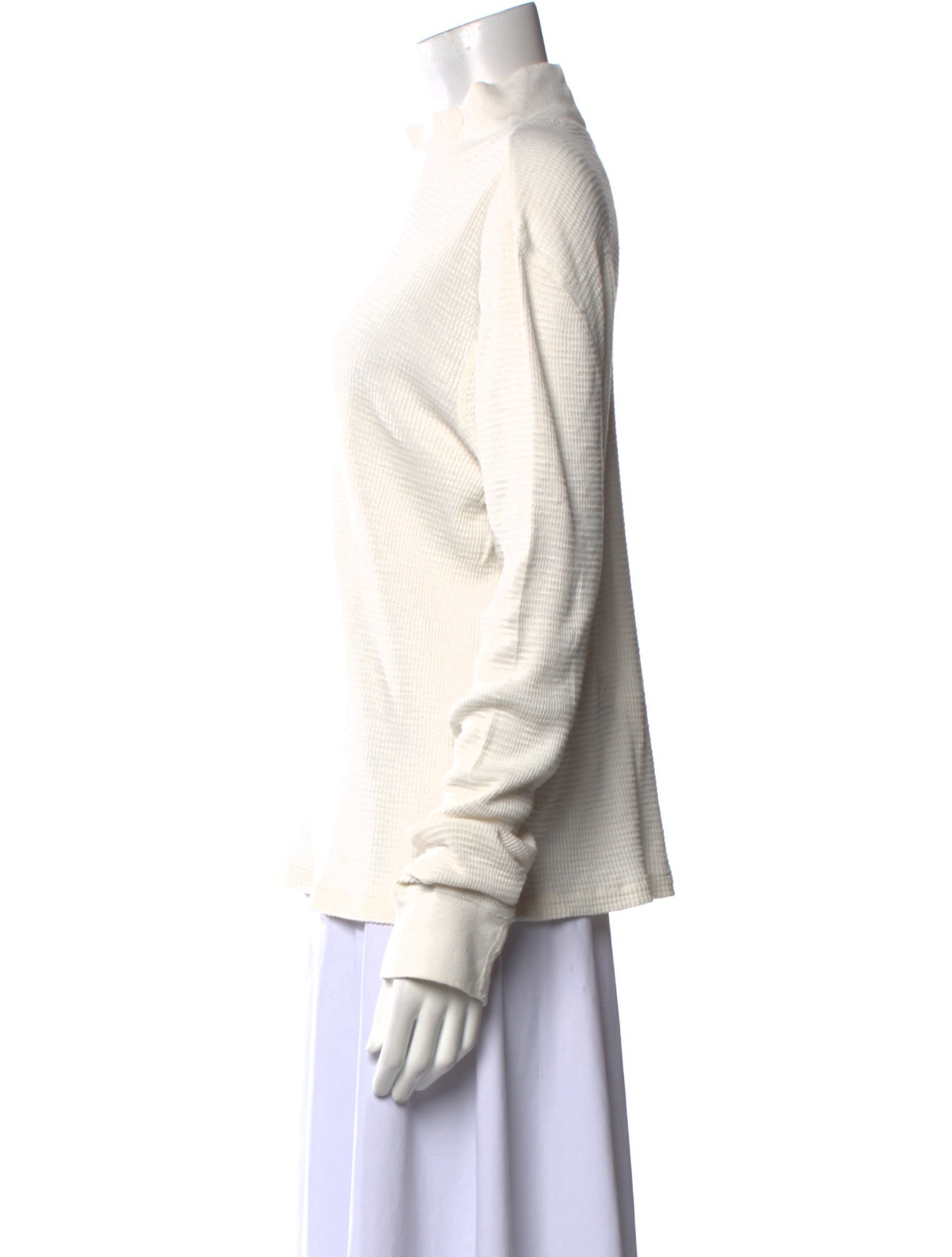 RE/DONE Mock Neck Long Sleeve Sweatshirt