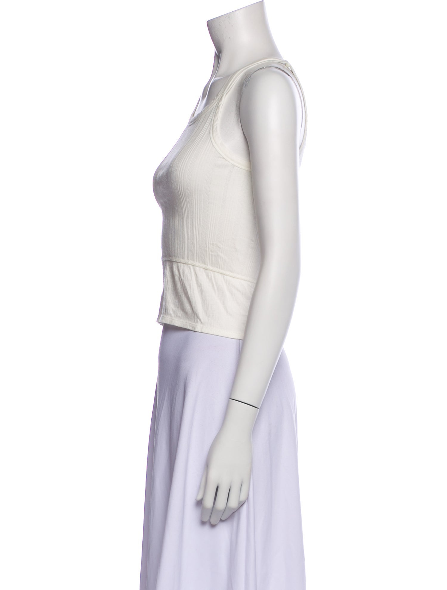 RE/DONE Scoop Neck Sleeveless Crop Top w/ Tags