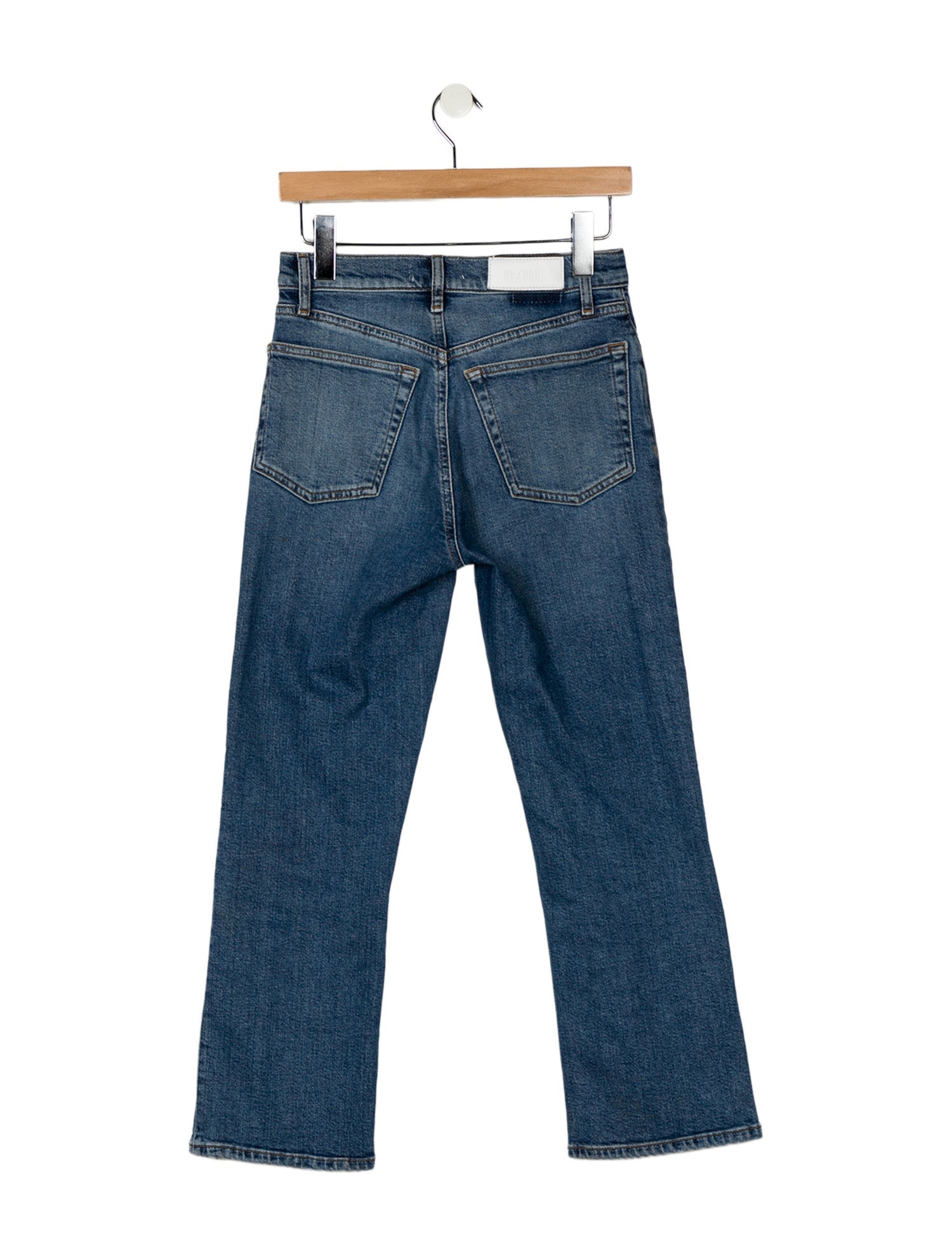 RE/DONE High-Rise Straight Leg Jeans