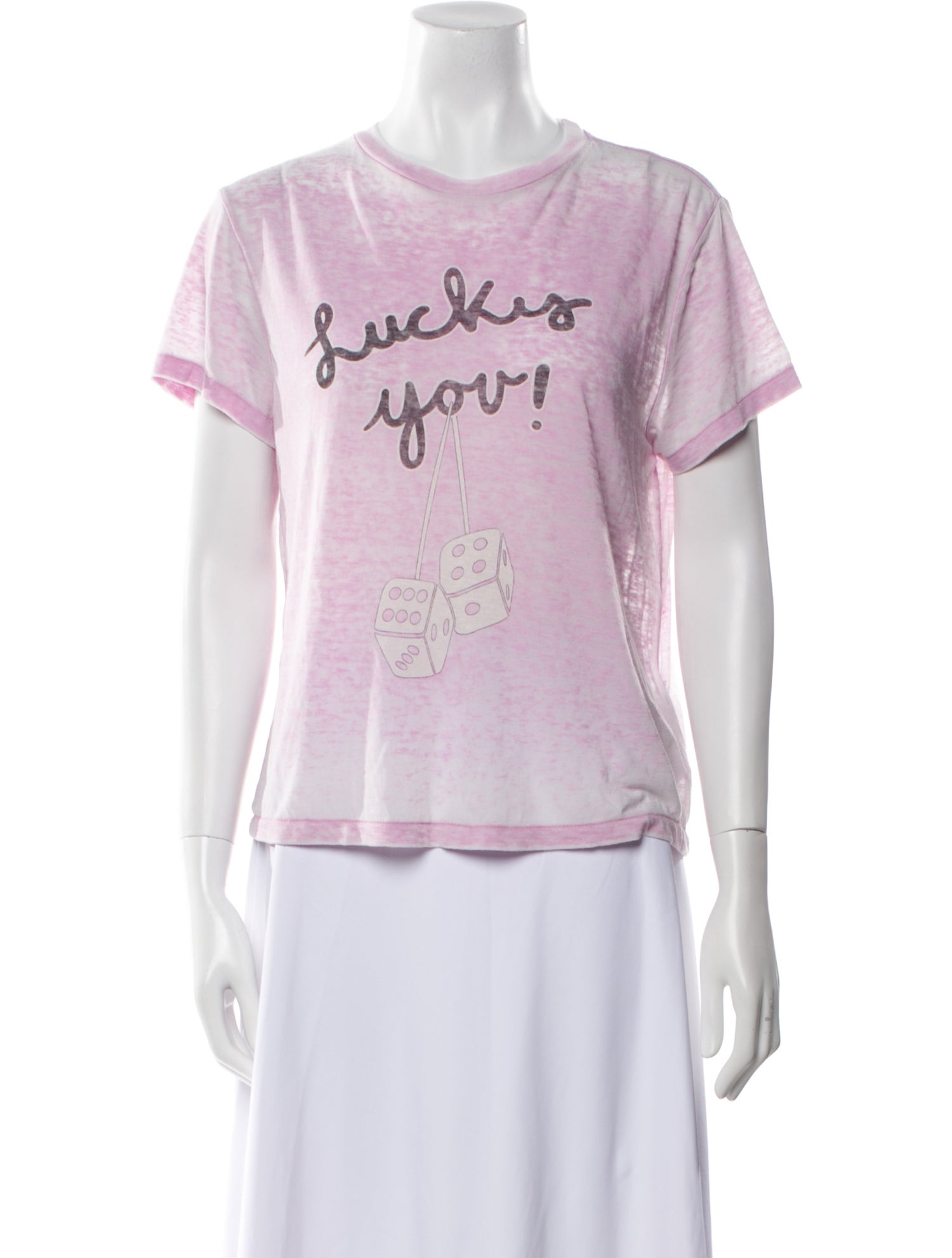 RE/DONE Graphic Print Crew Neck T-Shirt w/ Tags