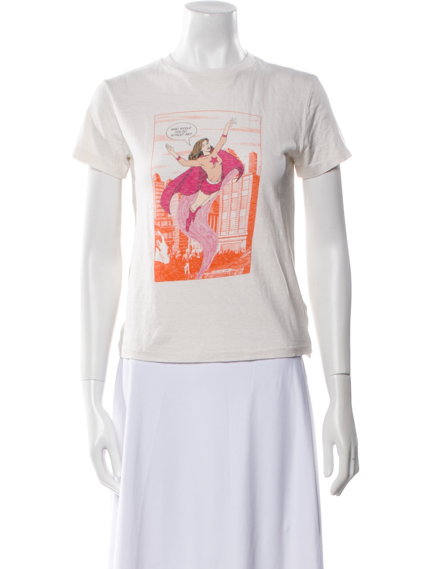 RE/DONE Graphic Print Crew Neck T-Shirt w/ Tags