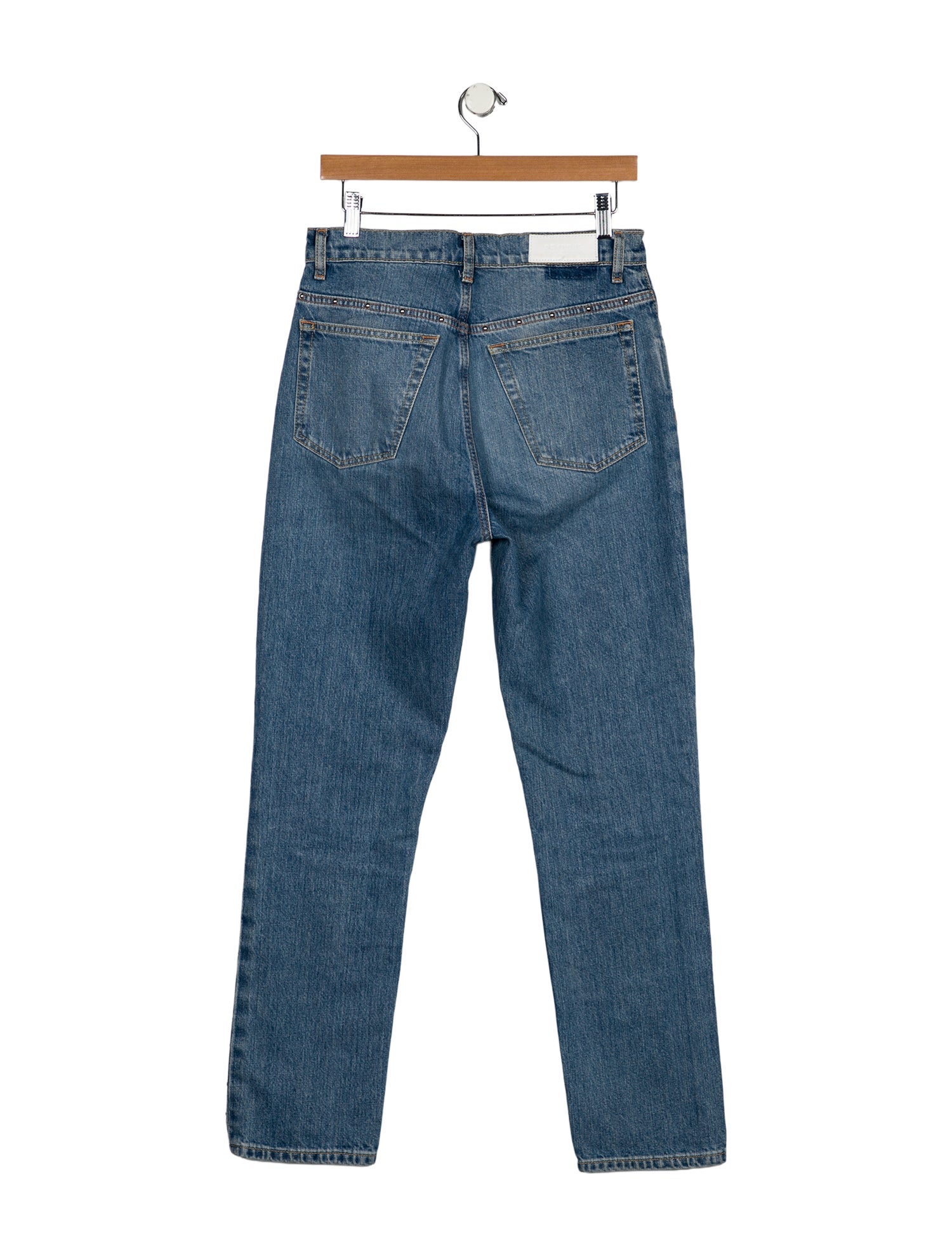 RE/DONE High-Rise Straight Leg Jeans