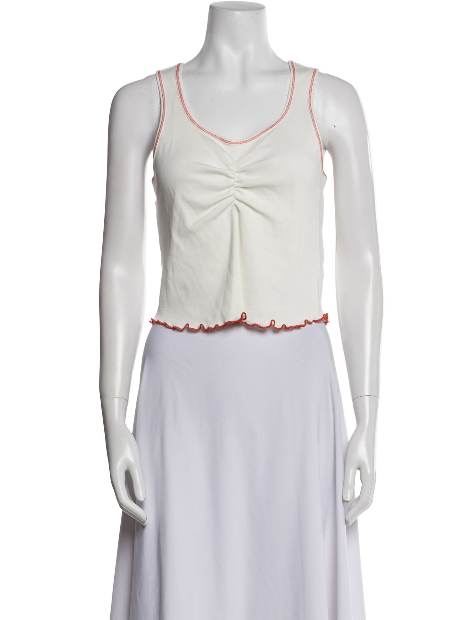 RE/DONE Scoop Neck Sleeveless Crop Top