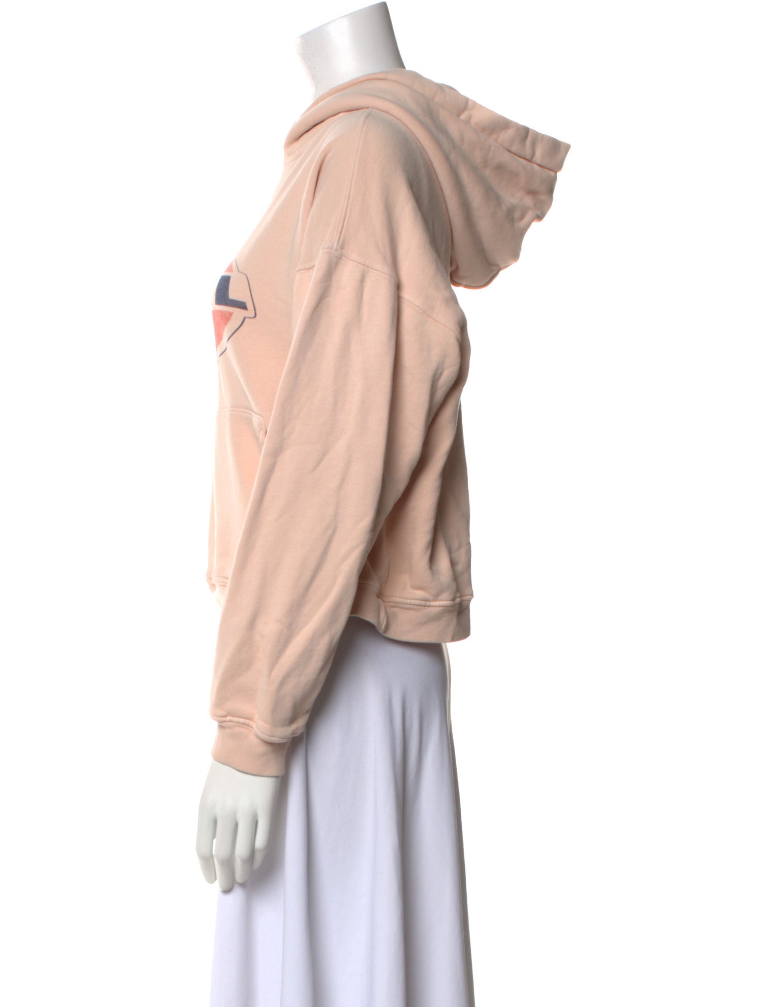 RE/DONE Graphic Print Mock Neck Sweatshirt